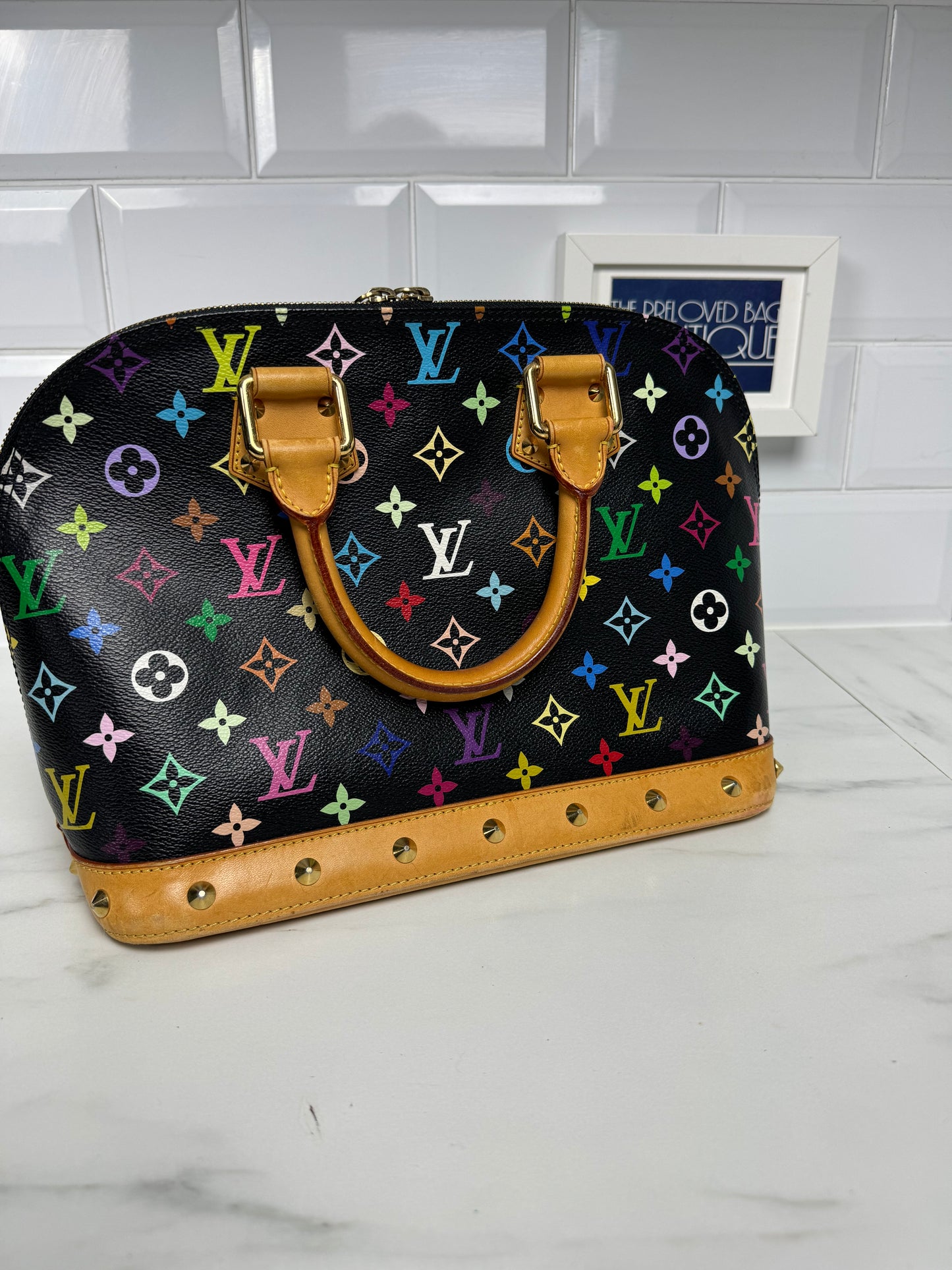 Louis Vuitton Noir Multicolore Alma PM