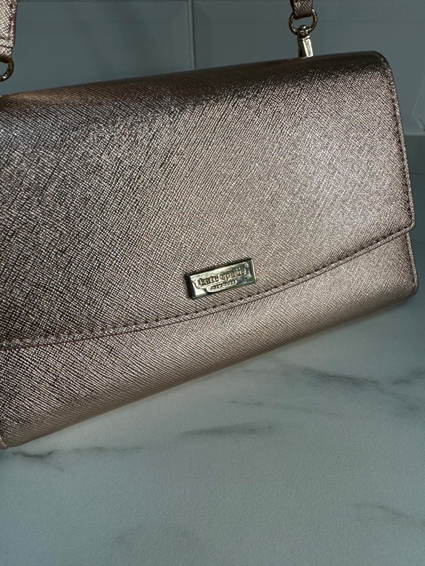 Kate Spade WOC - Metallic Rose Gold