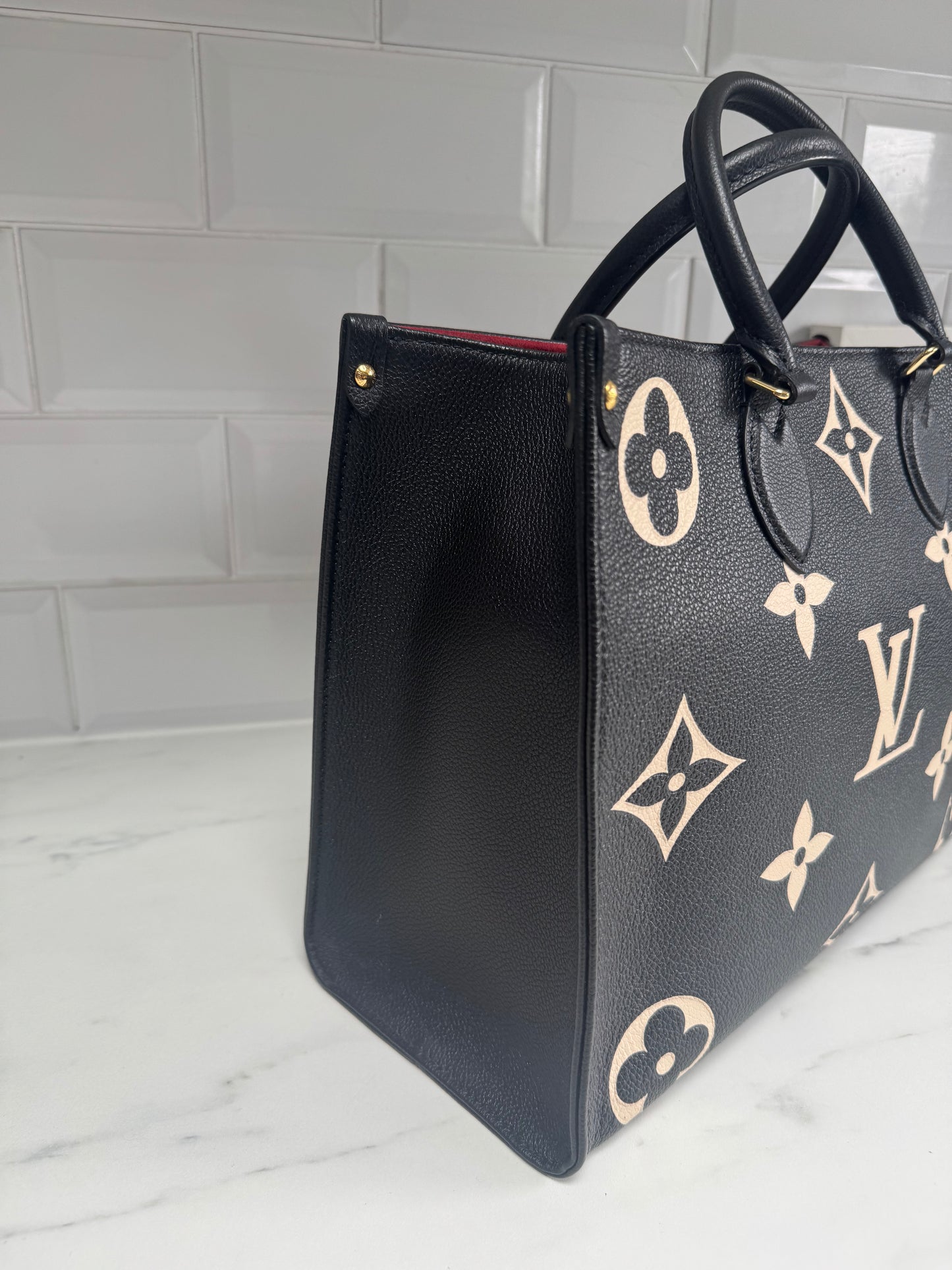 Louis Vuitton OnTheGo MM Bicolor Monogram Emperiente - Black and White