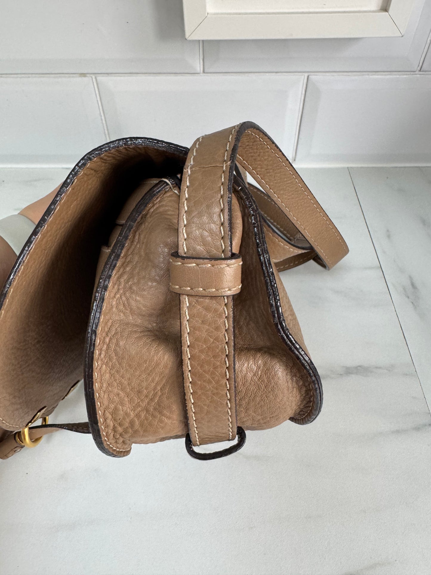 Chloé Small Marcie Satchel- Nut