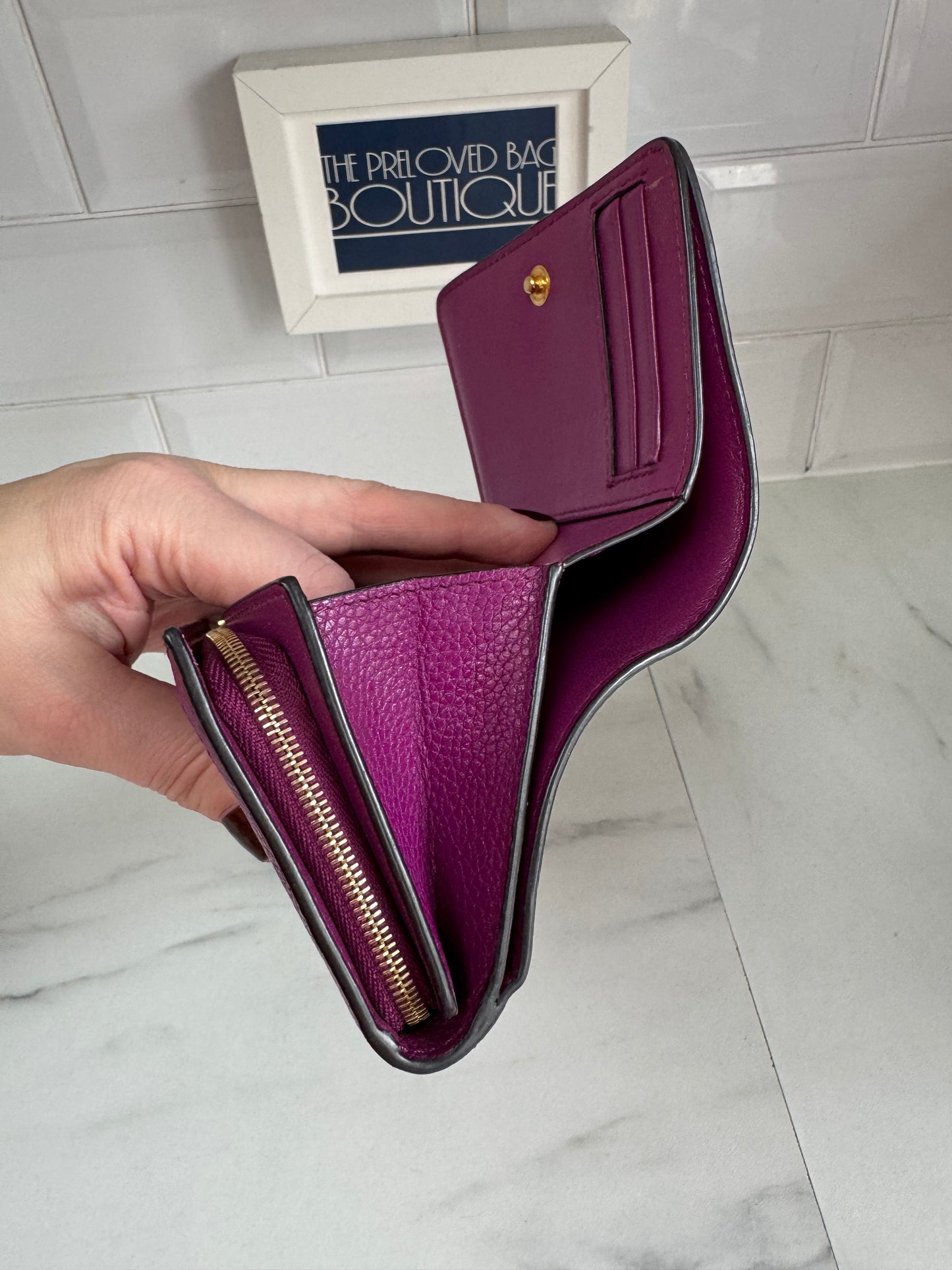 Mulberry Small Continental French Purse/Wallet - Violet