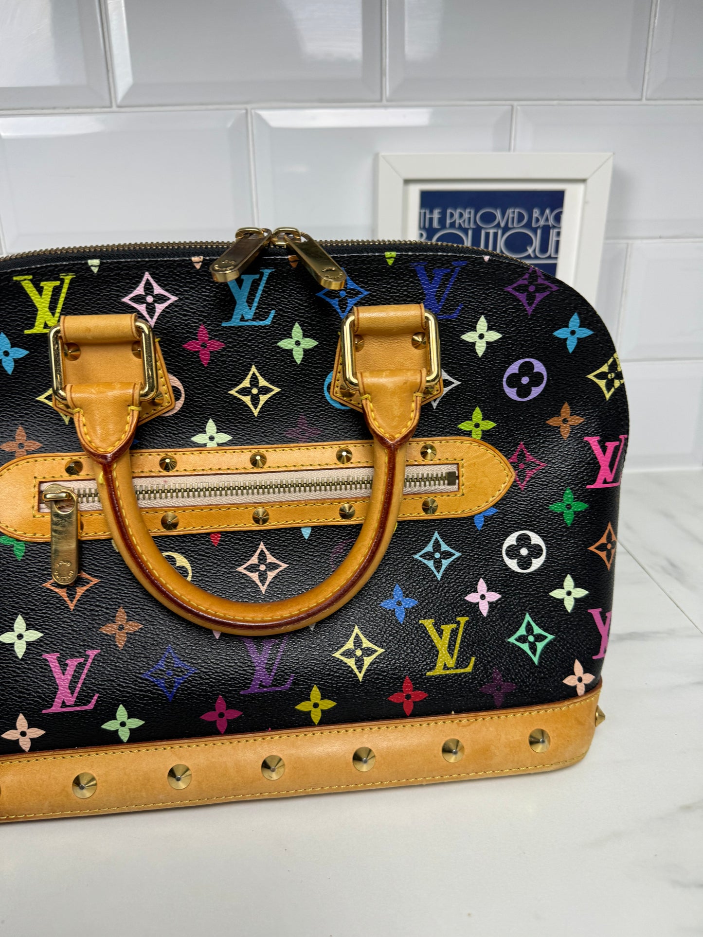 Louis Vuitton Noir Multicolore Alma PM