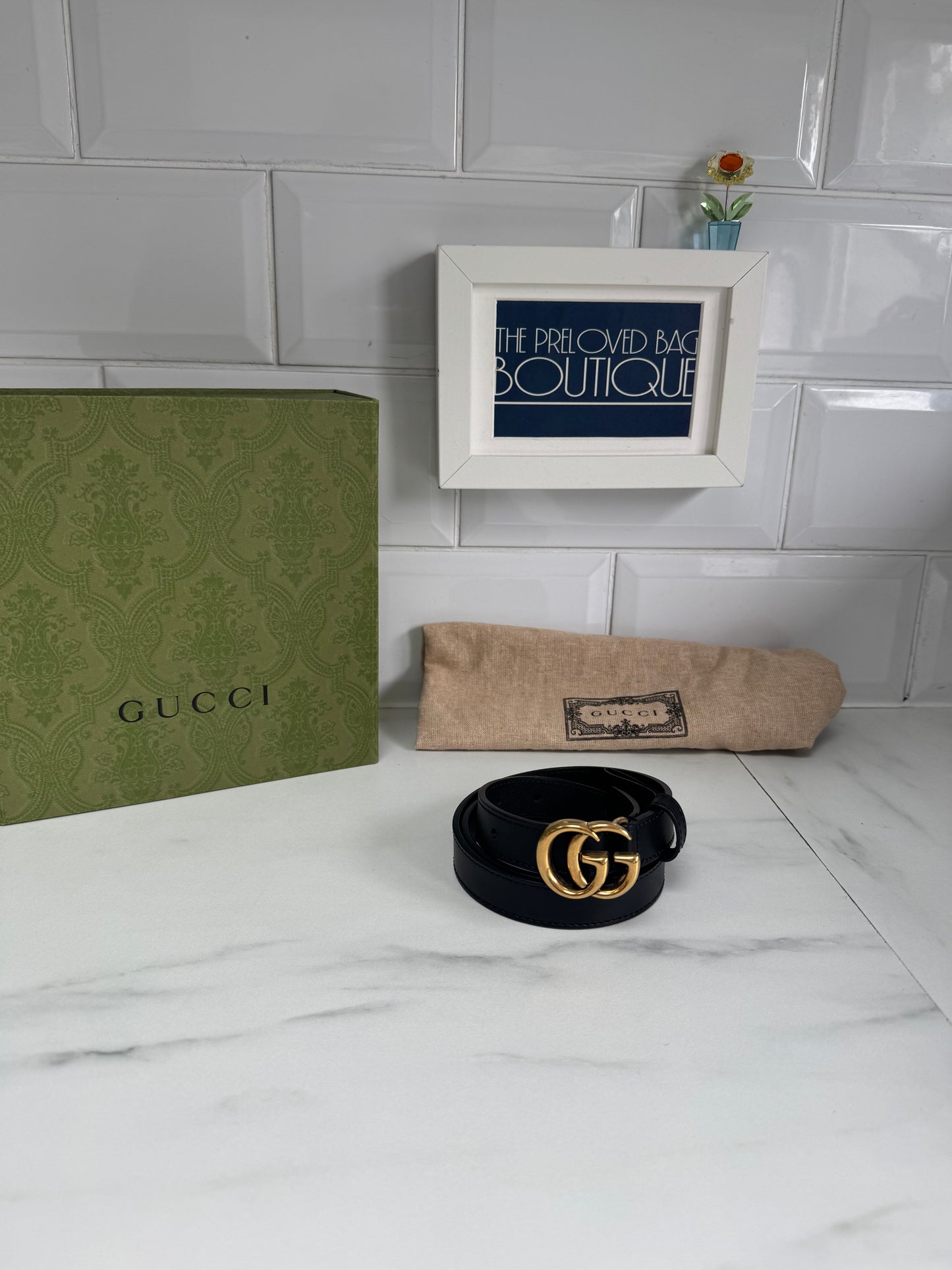 Gucci Slim Belt - Black