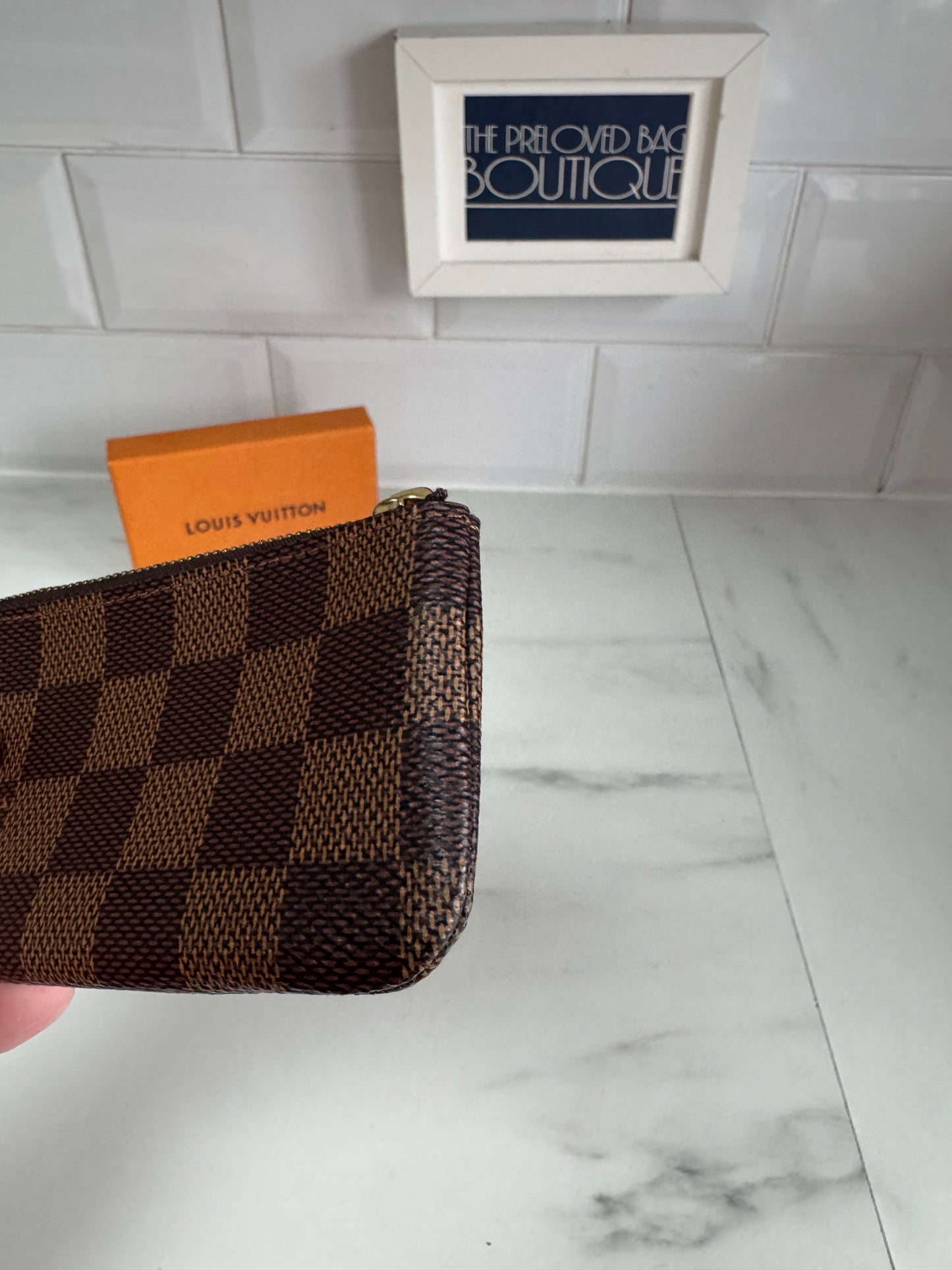 Louis Vuitton Key Pouch - Damier Ebene Brown