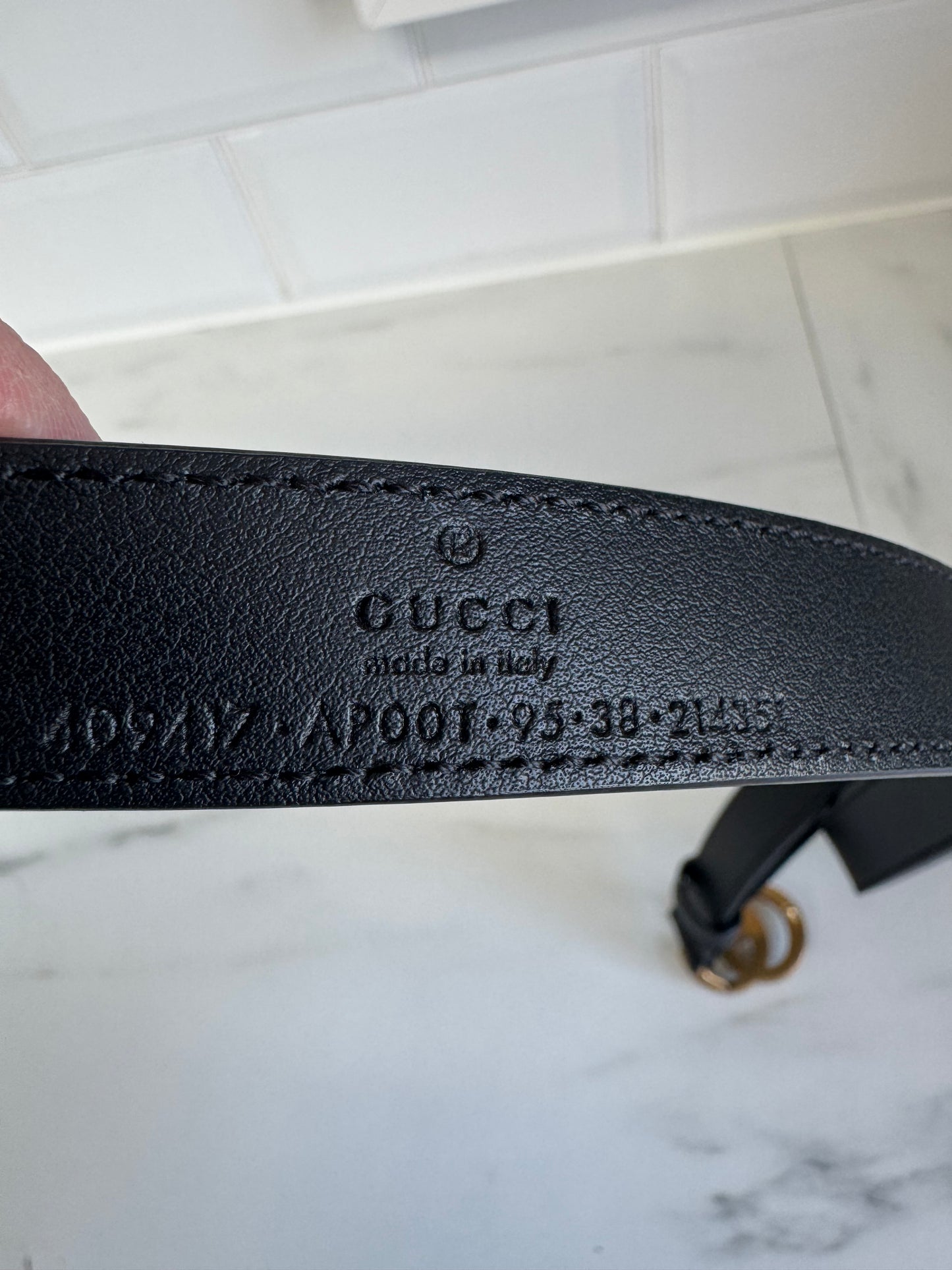 Gucci Slim Belt - Black