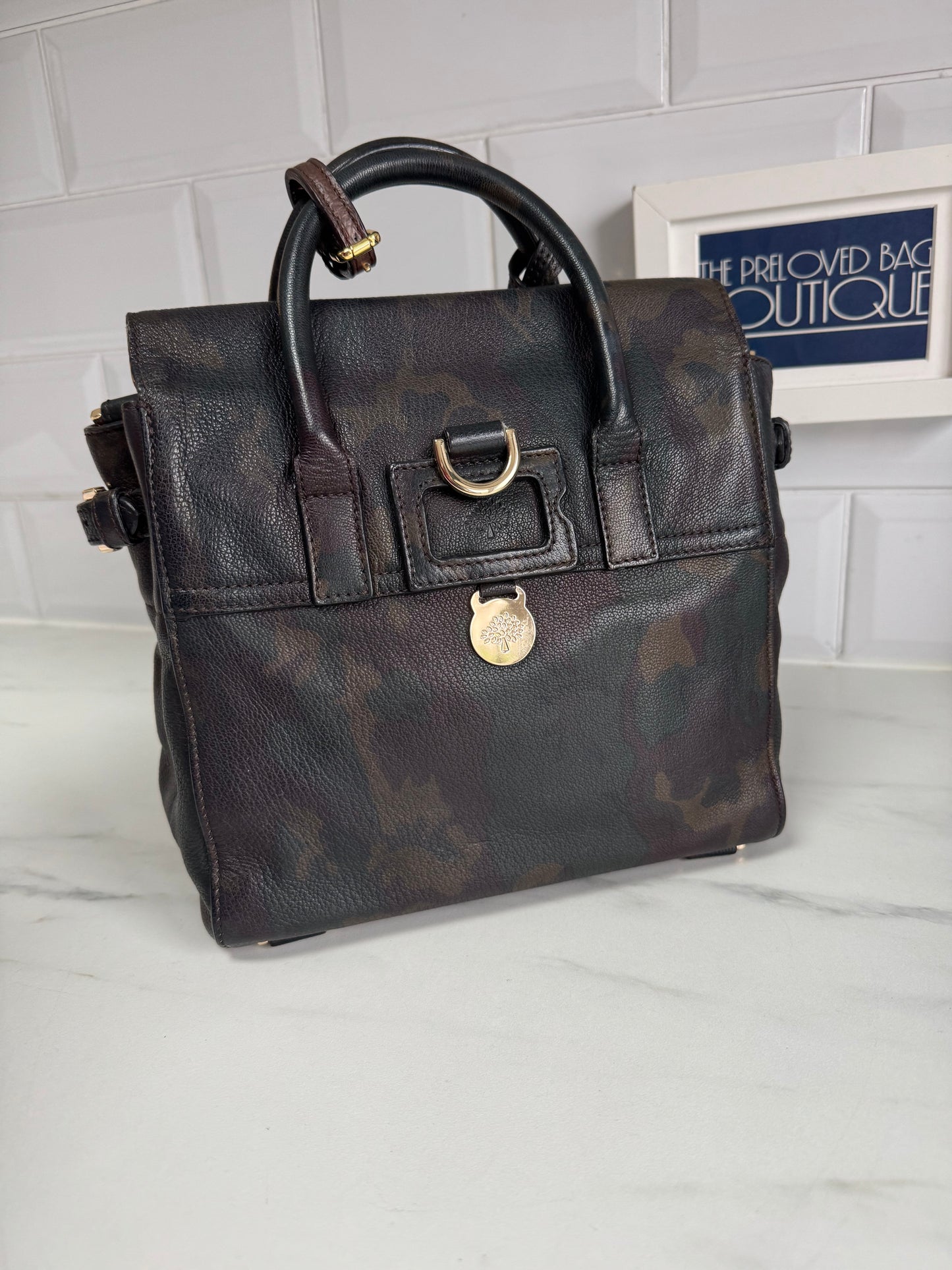 Mulberry Cara Delevigne Limited Edition Mini Backpack - khaki Green Camouflage