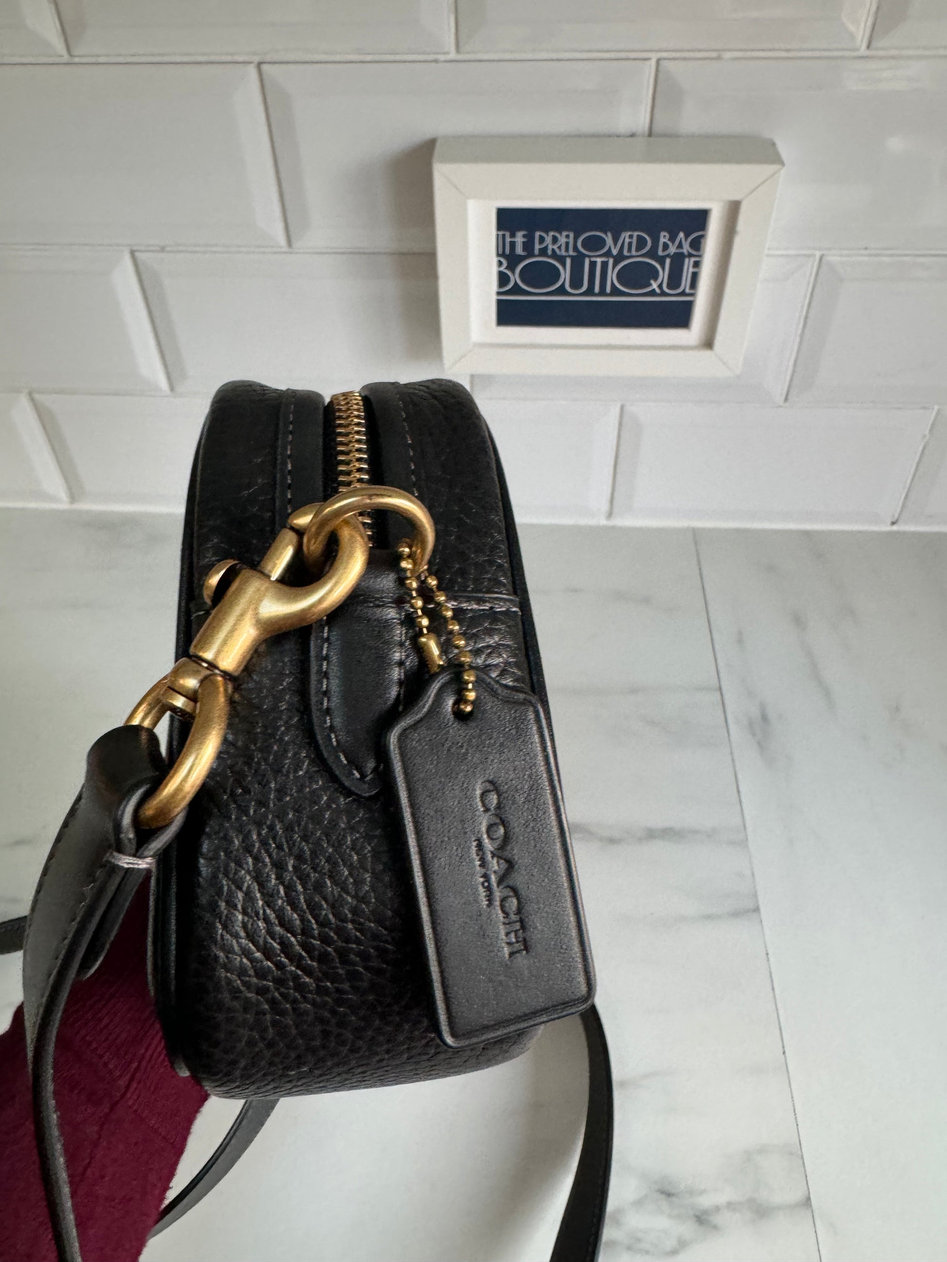 Coach camera 2025 bag black