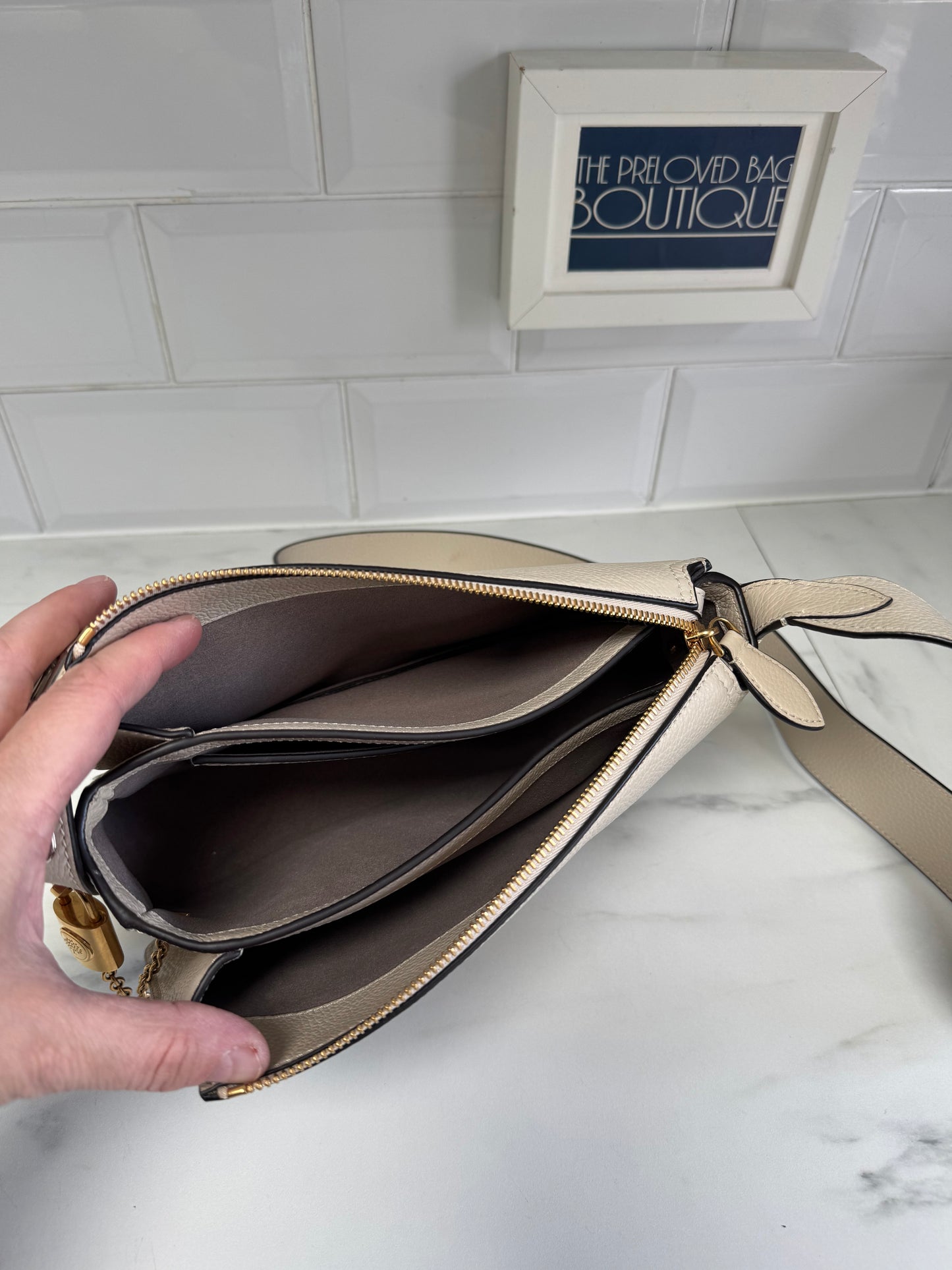 Mulberry Limited Edition “Miffy” Billie Shoulder Bag - Chalk & Green