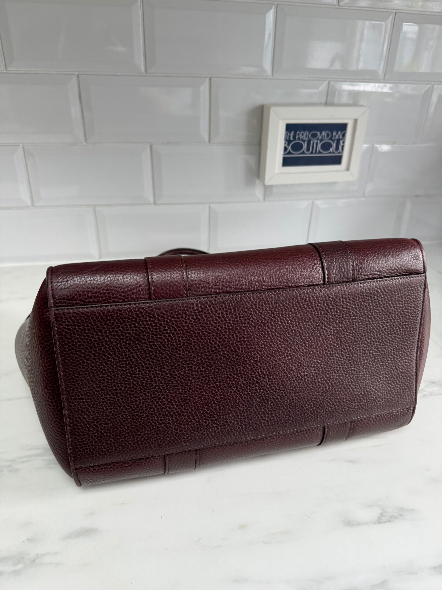 Mulberry Large Zipped Bayswater - Oxblood