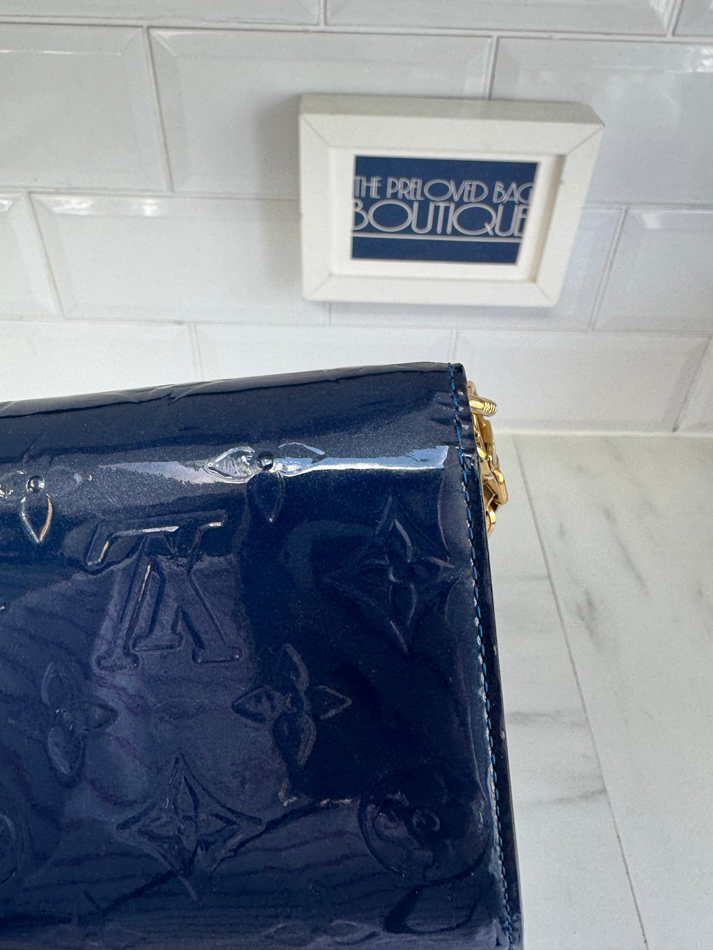 Louis Vuitton Monogram Vernis Chaine Wallet - Grand Bleu