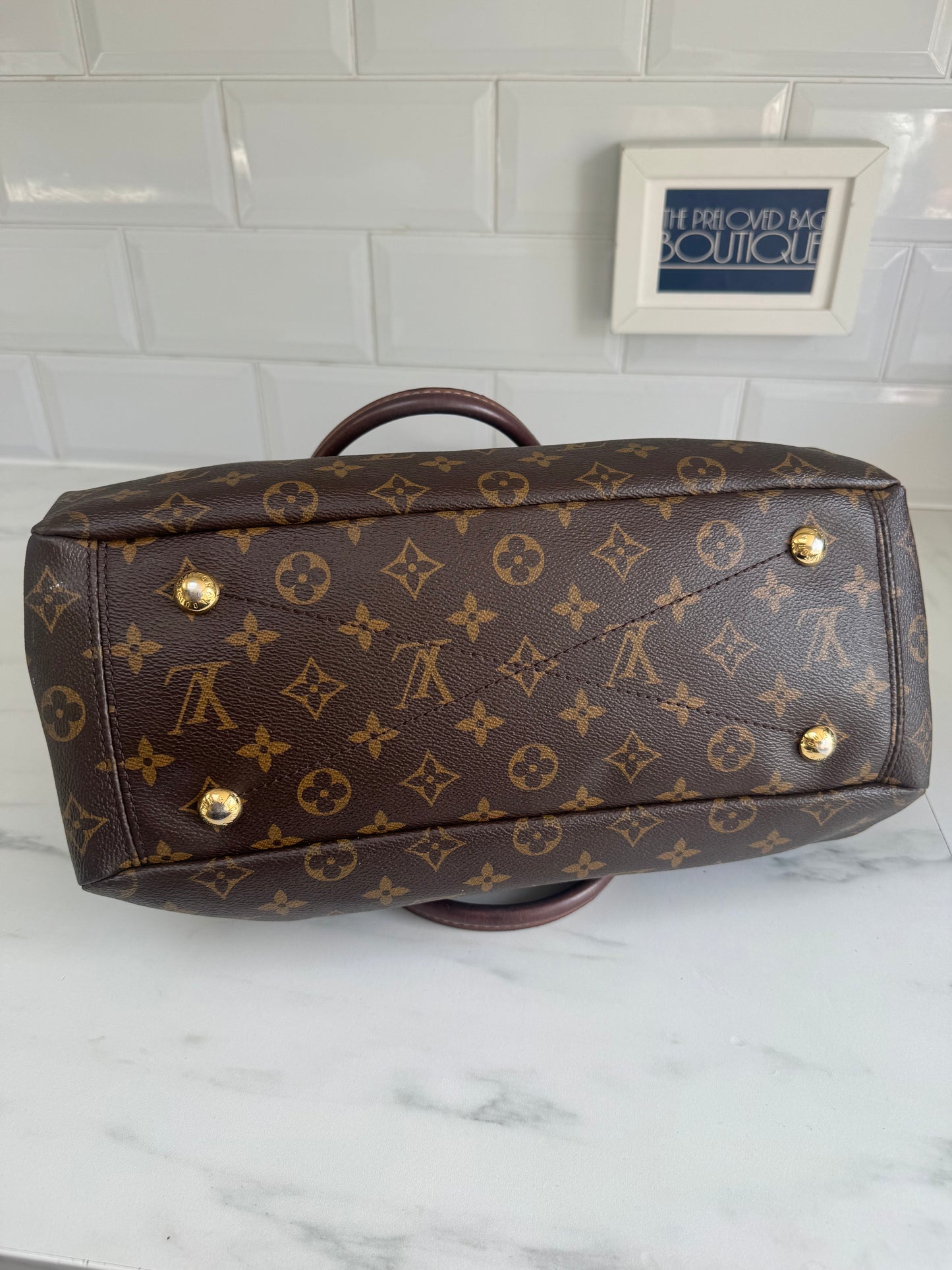 Louis Vuitton Pallas Noir Shoulder Bag - Monogram Brown