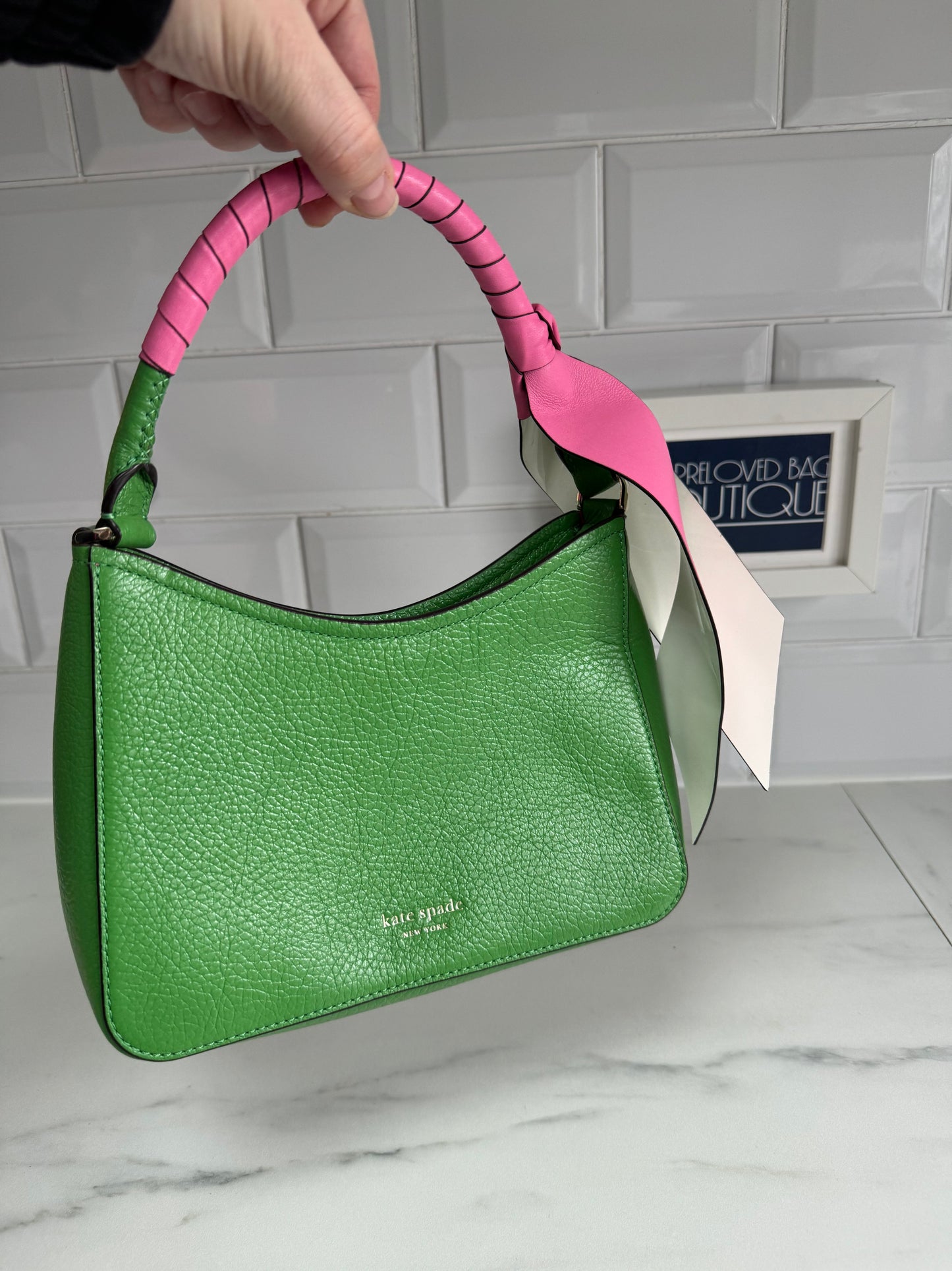 Kate Spade Dolly Small Sweet Pea Shoulder Bag - Green & Pink