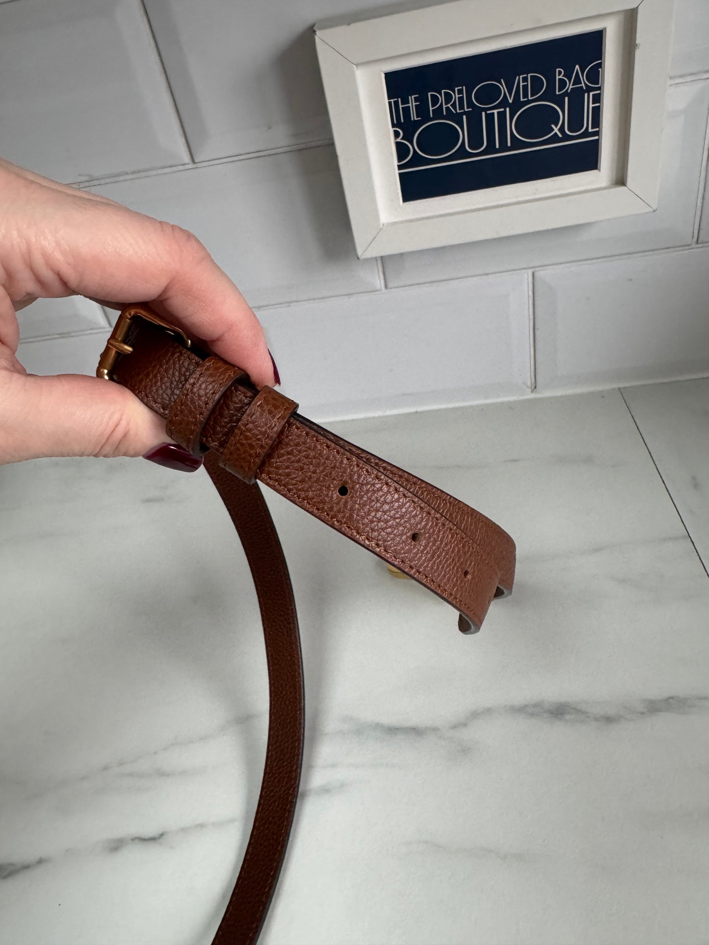 Mulberry Leather Strap - Oak
