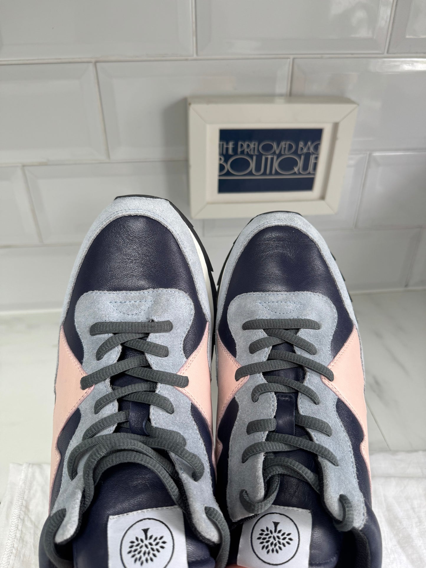Mulberry My-1 Trainers - Blue, Pink, White, Grey and Red