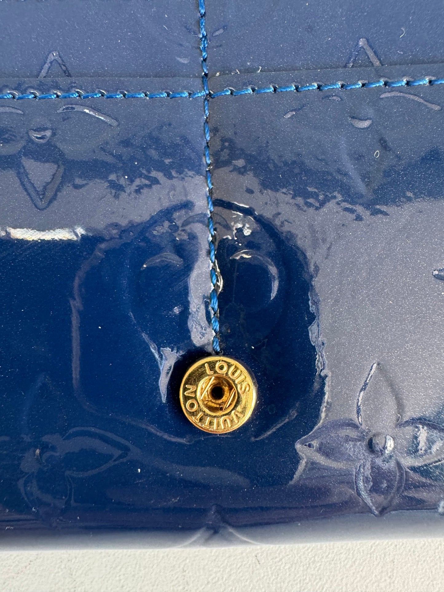 Louis Vuitton Monogram Vernis Chaine Wallet - Grand Bleu