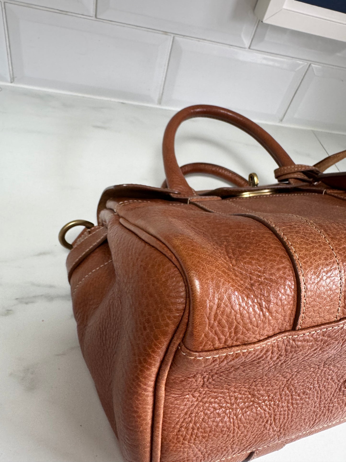 Mulberry SmallBayswater Satchel - Oak