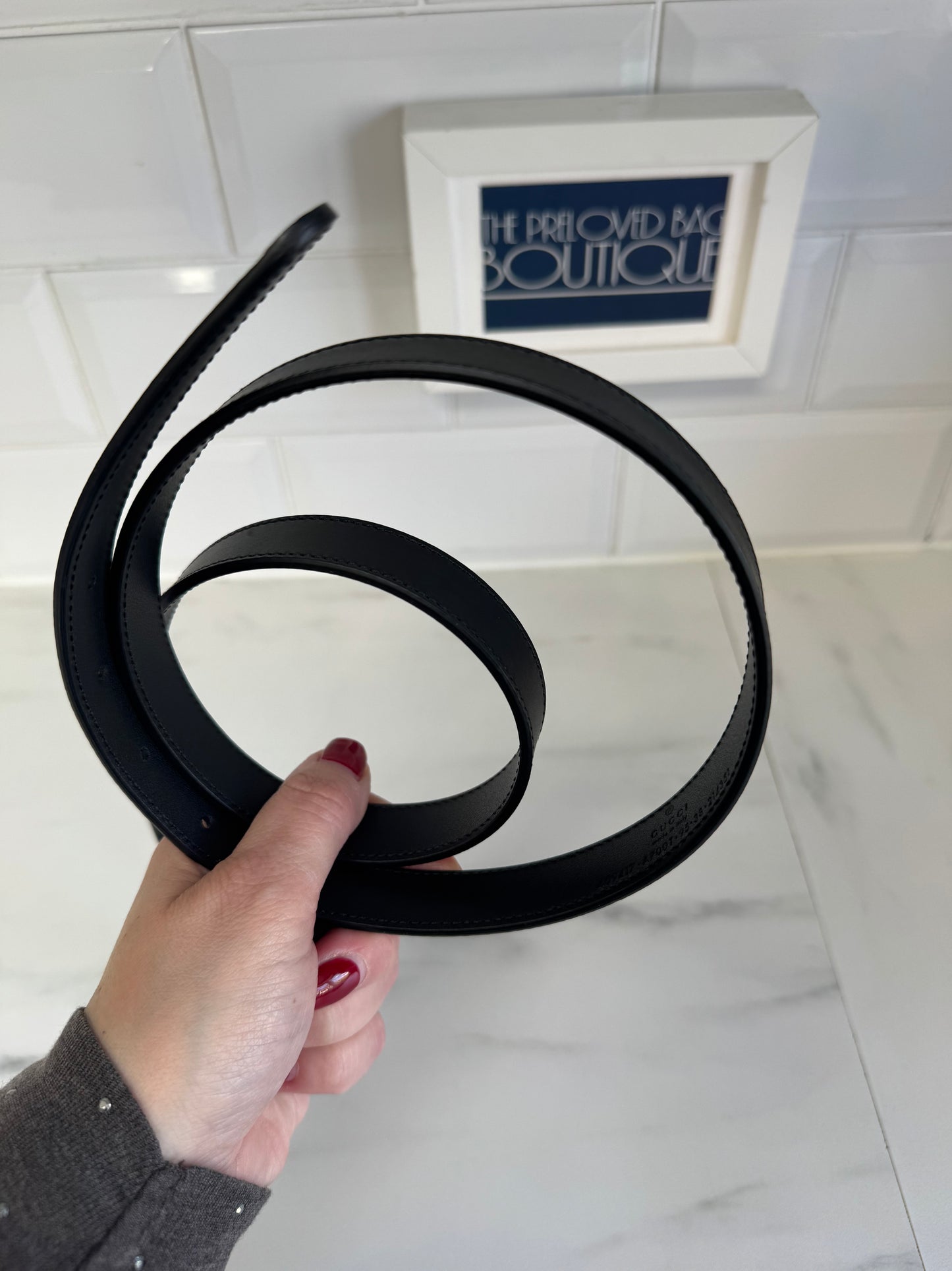 Gucci Slim Belt - Black