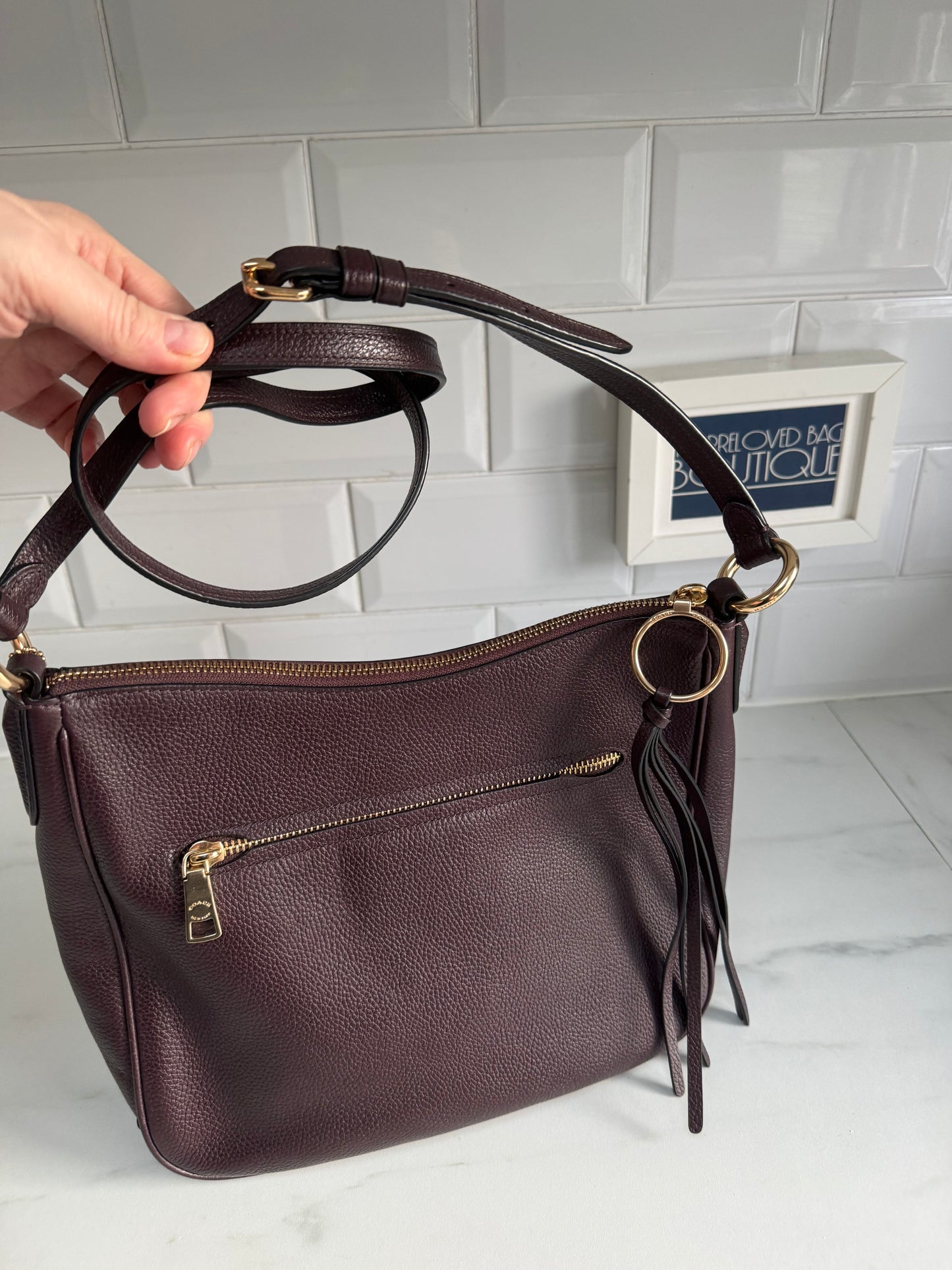Coach Chaise Crossbody Bag - Burgundy
