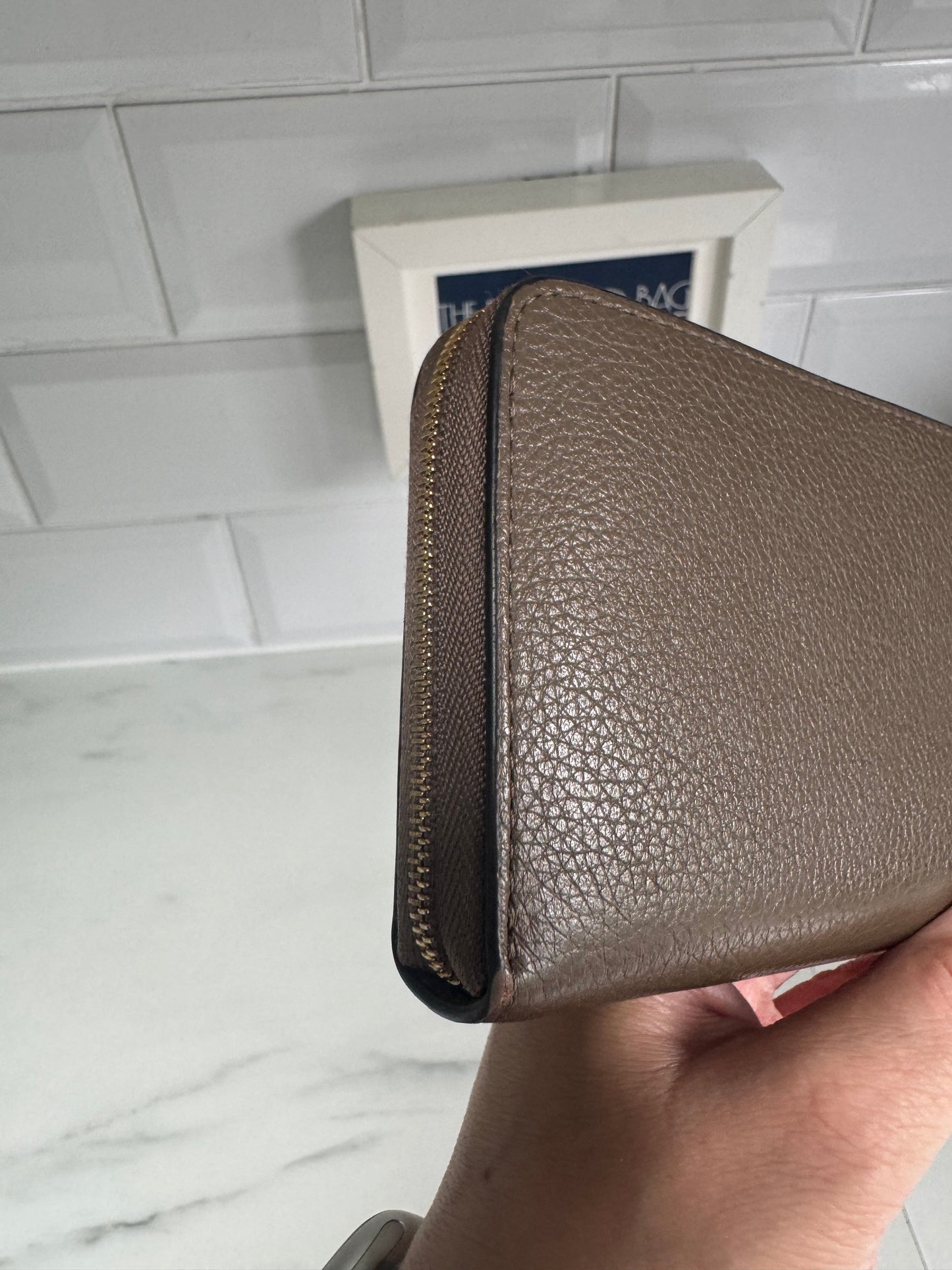 Mulberry 12 Card Zip Around Wallet - Clay