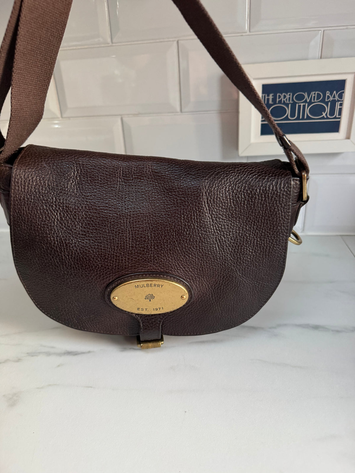 Mulberry Bonnie Satchel - Chocolate Brown