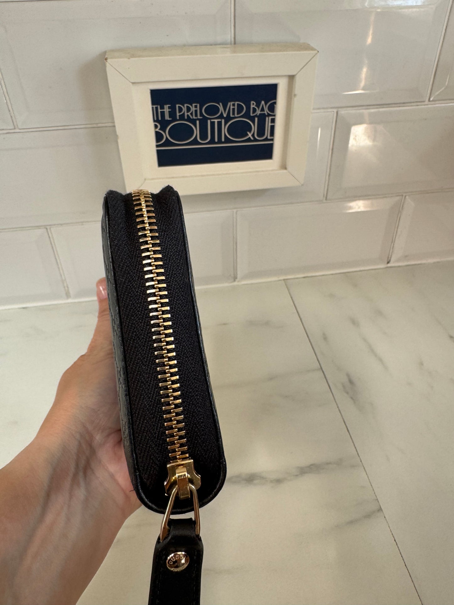 Gucci Guccissima Wallet - Black