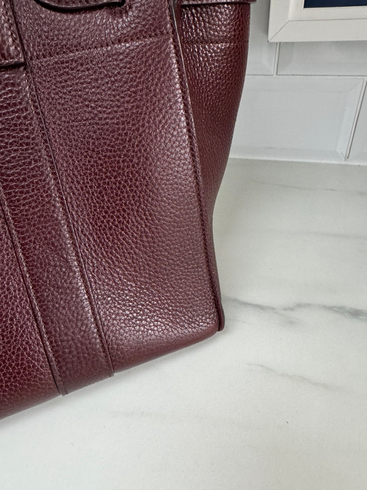 Mulberry Large Zipped Bayswater - Oxblood