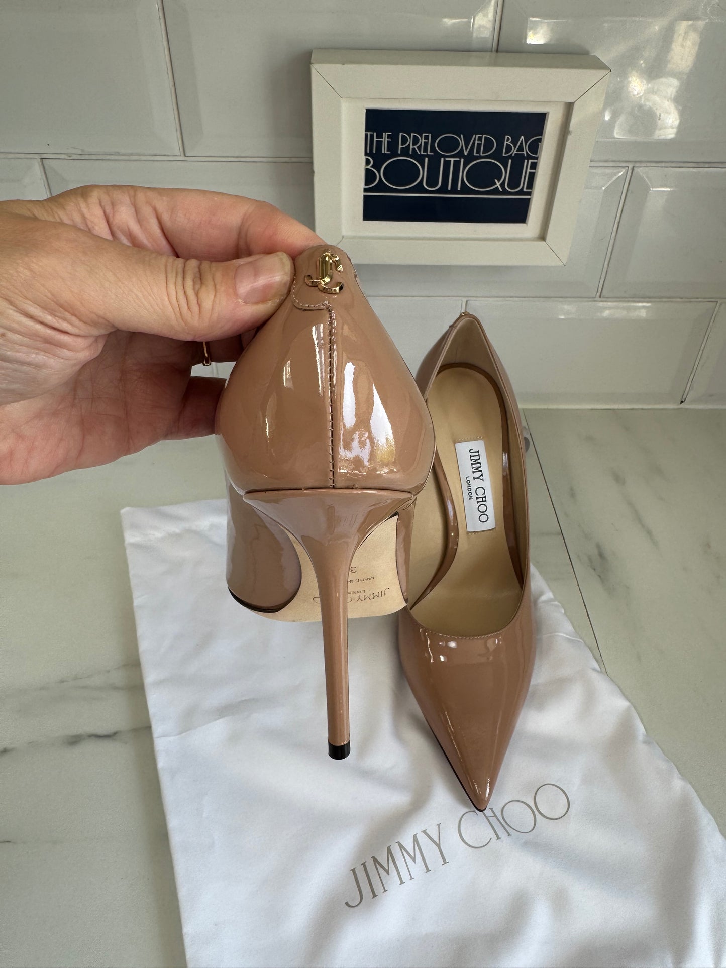Jimmy Choo Love 100  Heels - Ballet Pink