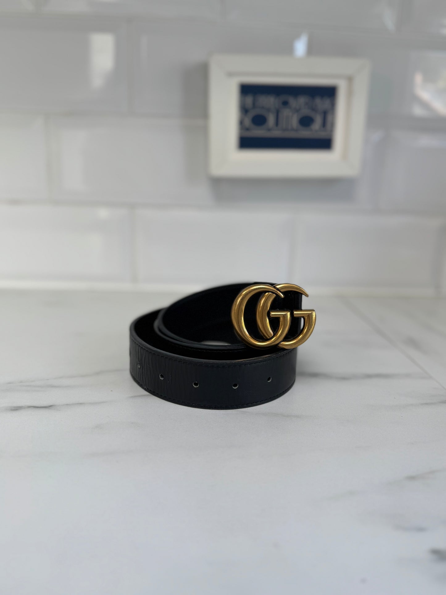 Gucci Wide Belt - Black