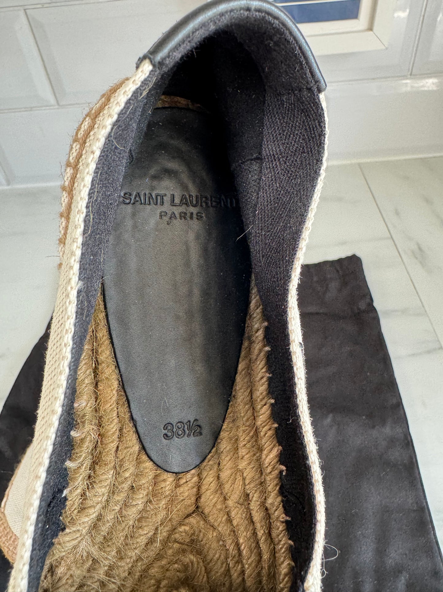 Saint Laurent Espadrilles (2) - Cream