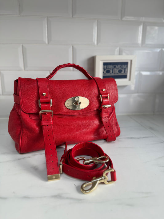Mulberry Limited Edition “Valentines” Alexa - Red