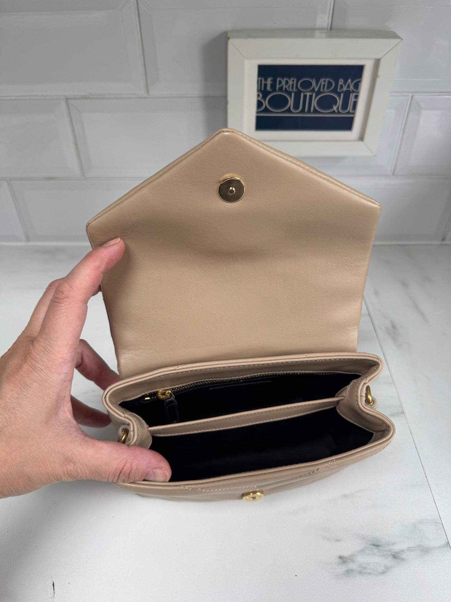 Saint Laurent Toy Lou Lou - Dark Beige