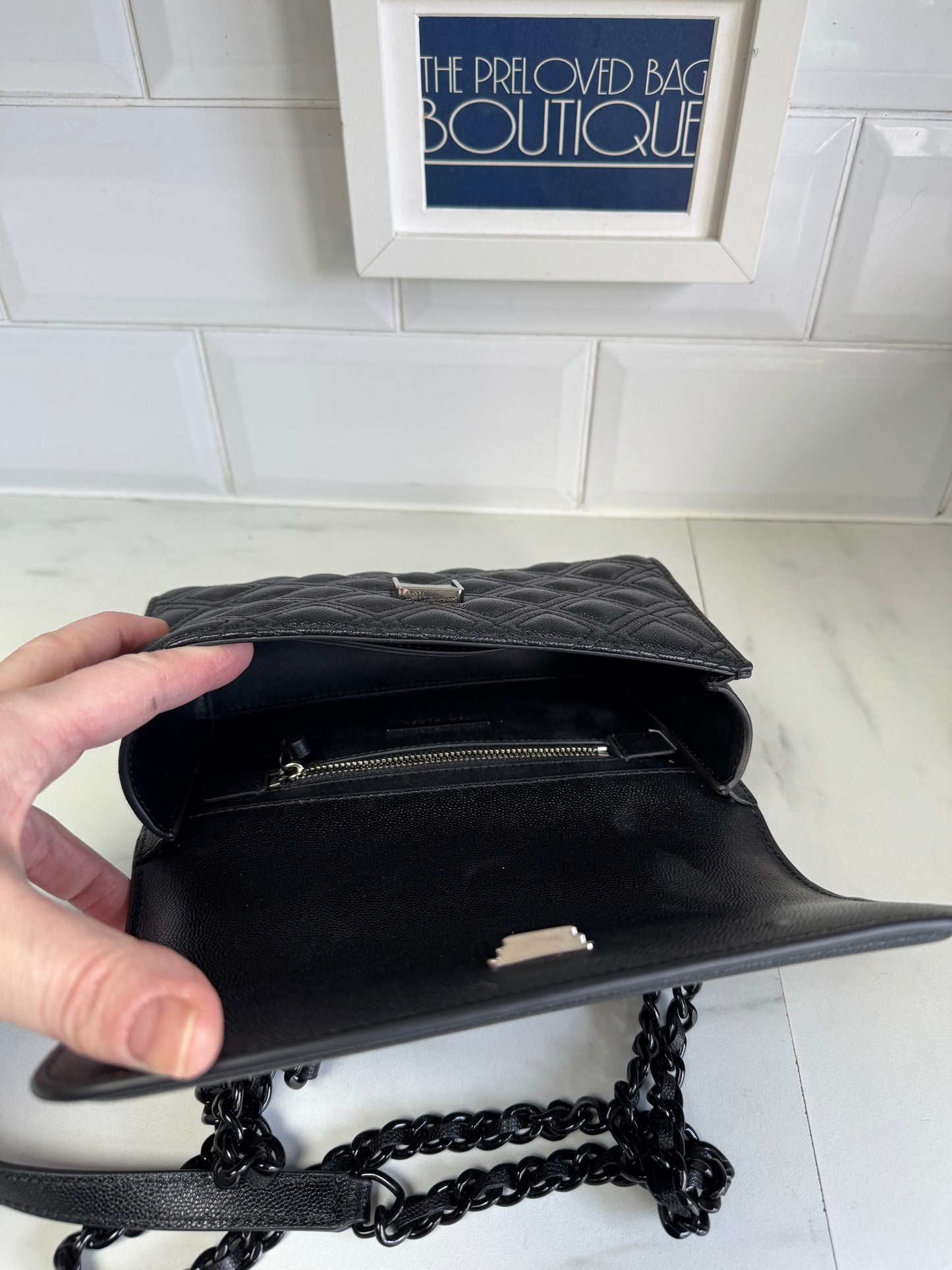 Tory Burch Fleming Shoulder Bag - Black