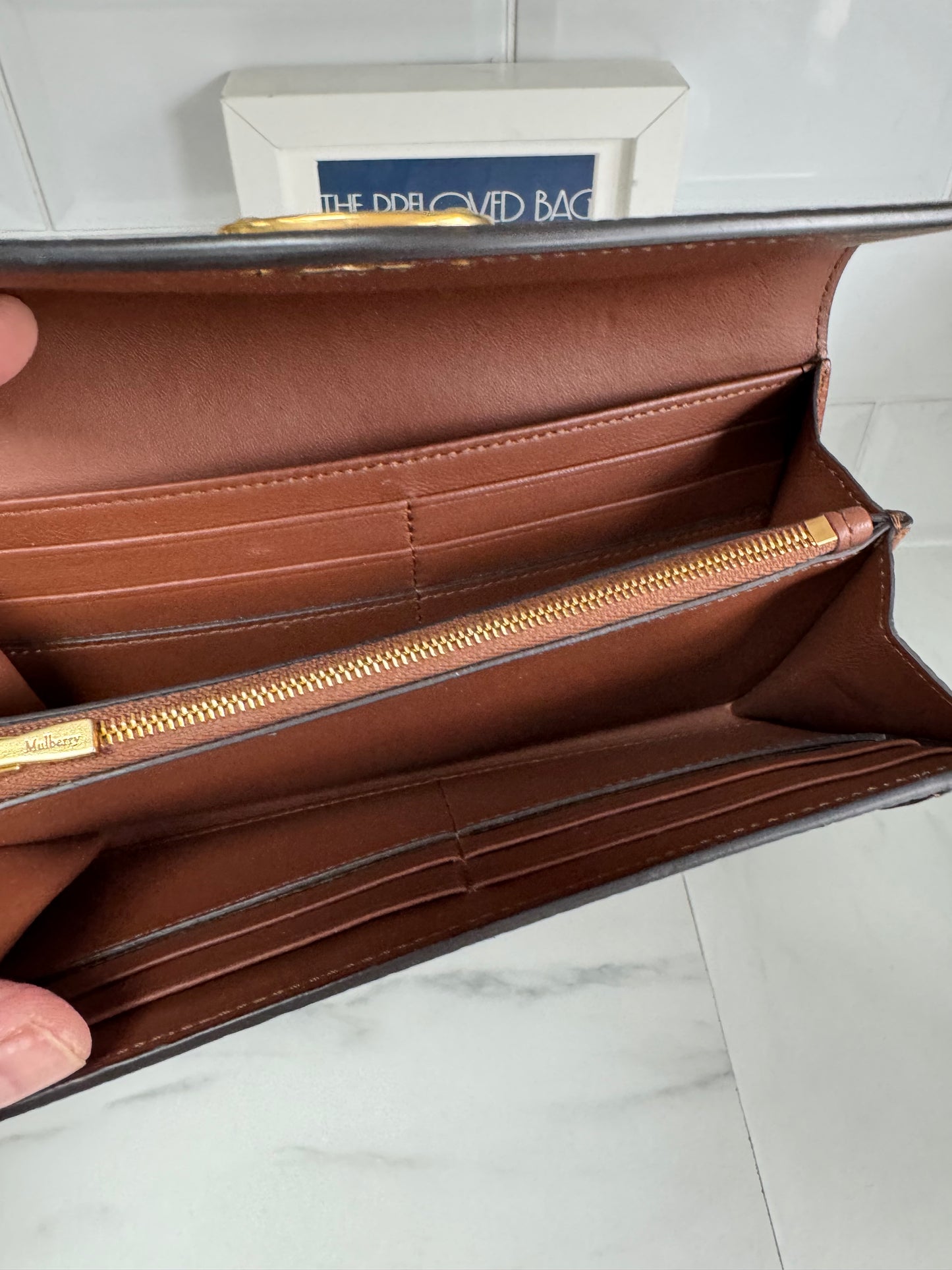 Mulberry Long Darley Wallet - Oak