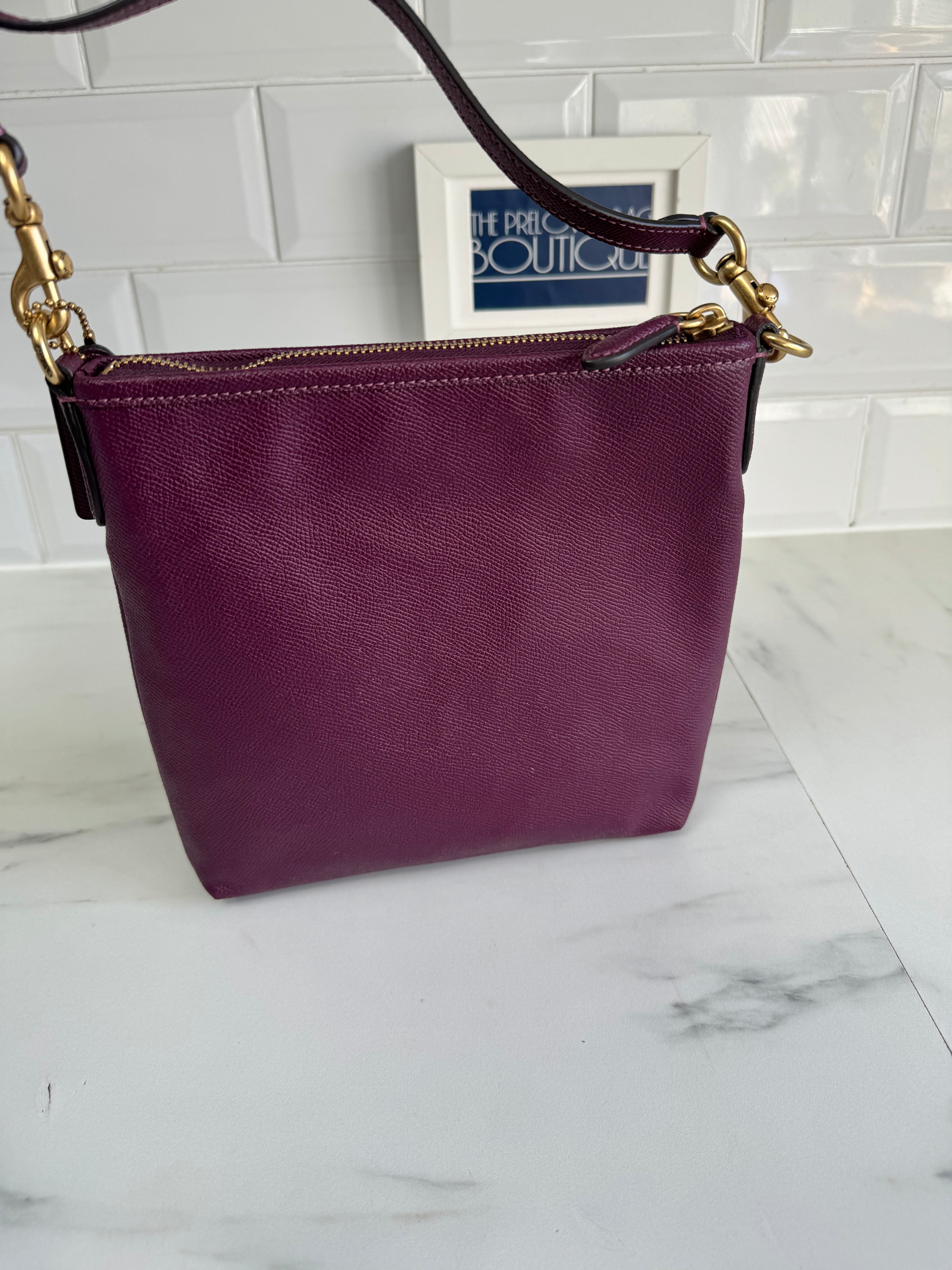 Coach good Metallic Purple Purse