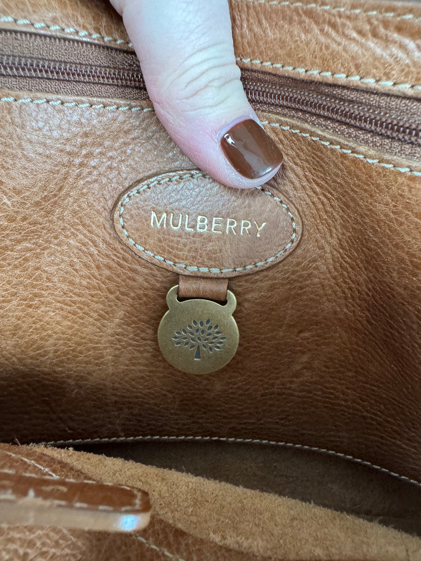 Mulberry SmallBayswater Satchel - Oak