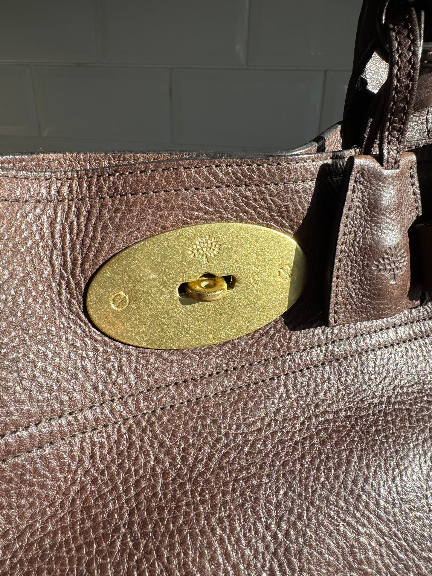 Mulberry Postmans Lock Open Top tote - Chocolate Brown NVT