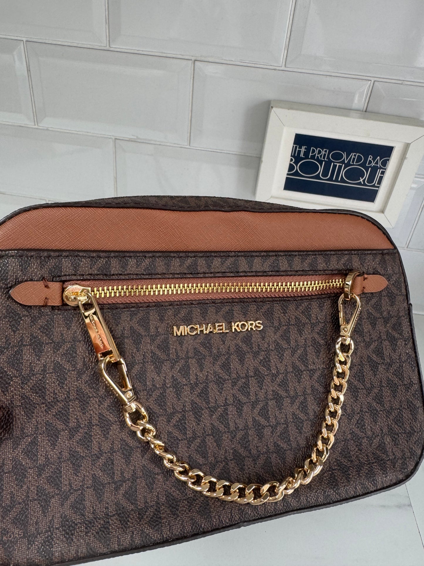 Michael Kors Jet Set Crossbody Bag - Brown