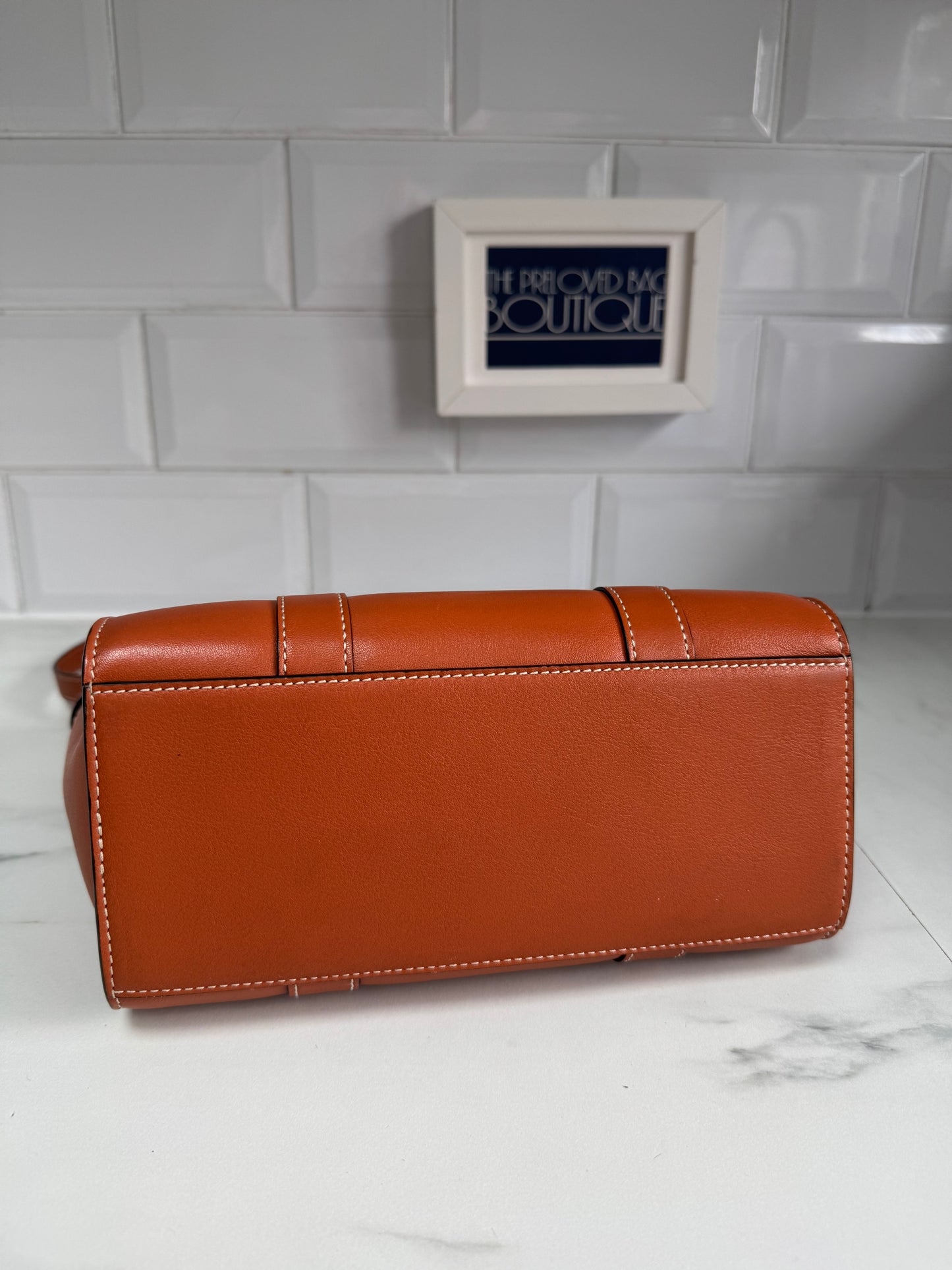 Mulberry Small Zipped Bayswater - Rust