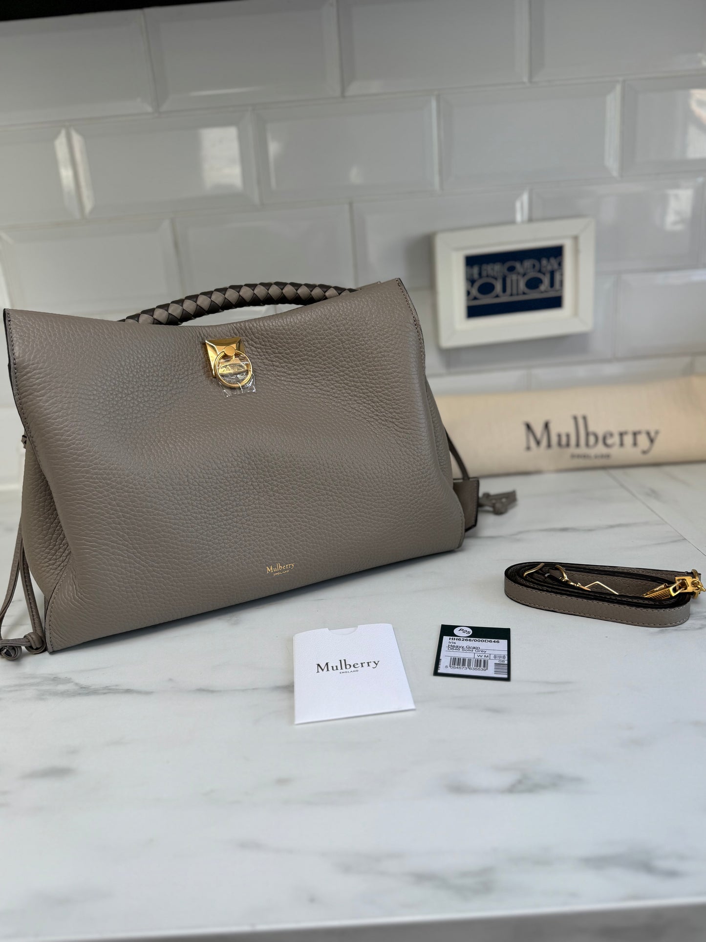 Mulberry Large Iris - Grey