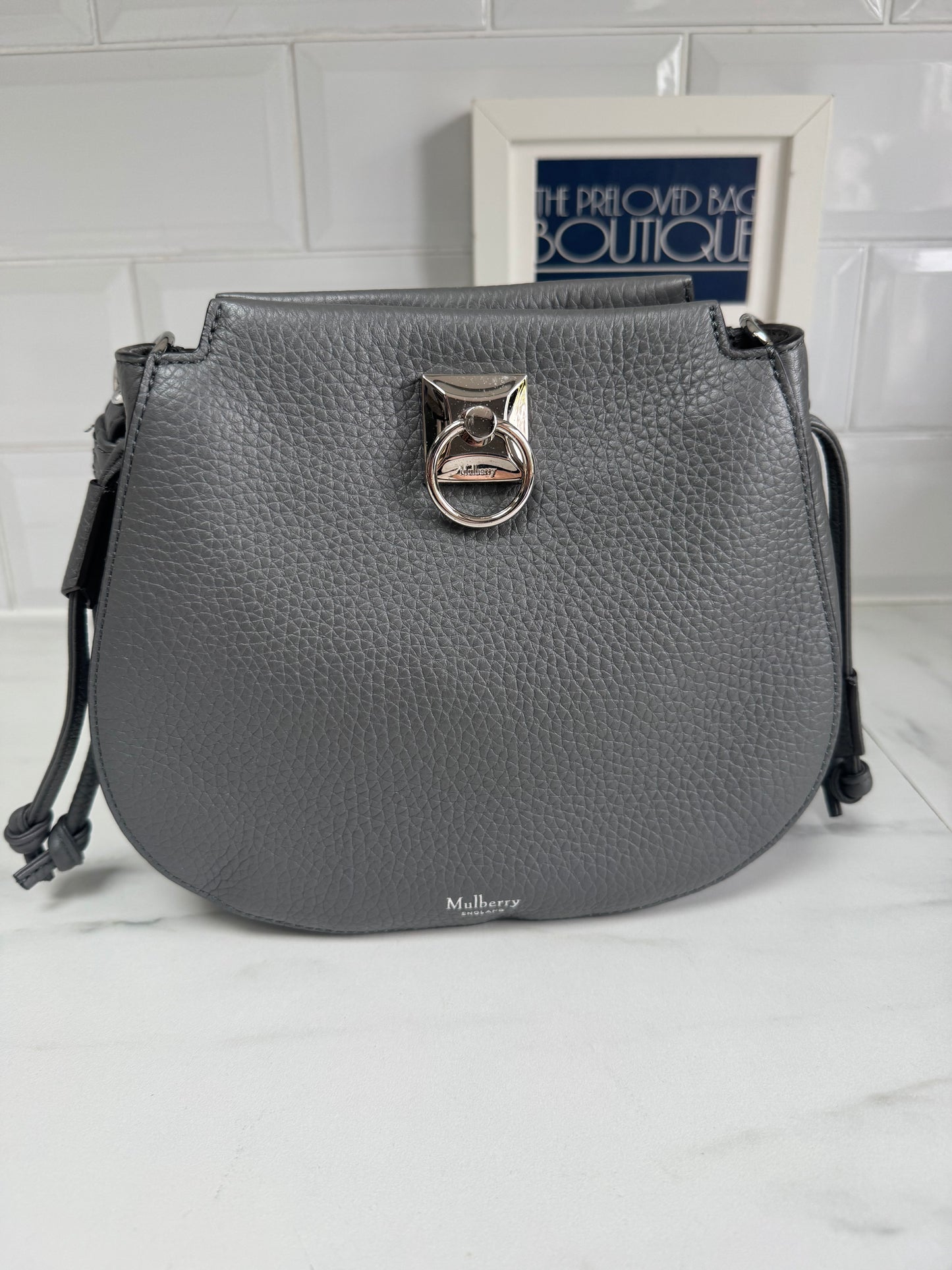 Mulberry Mini Iris Hobo - Charcoal