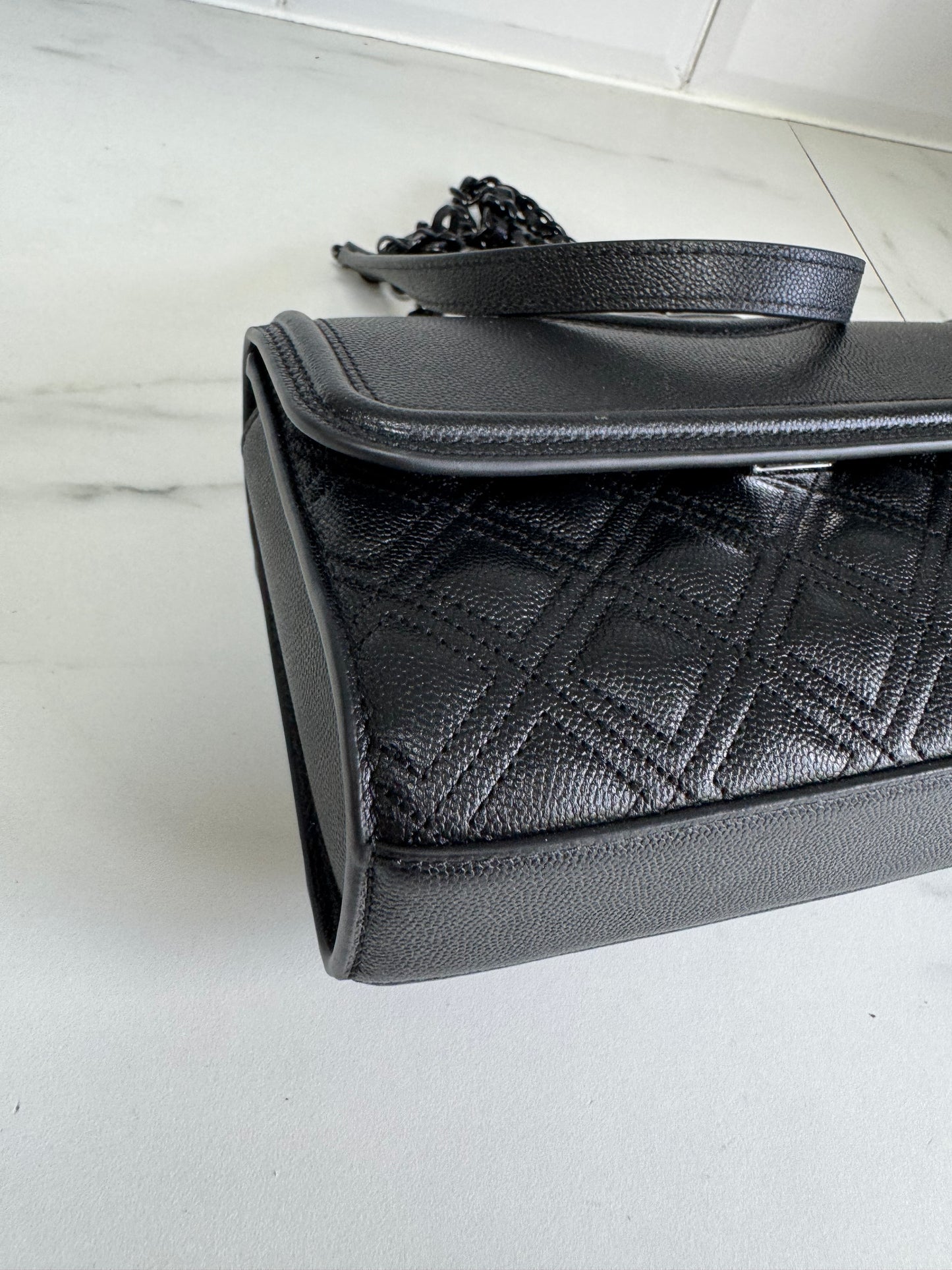 Tory Burch Fleming Shoulder Bag - Black