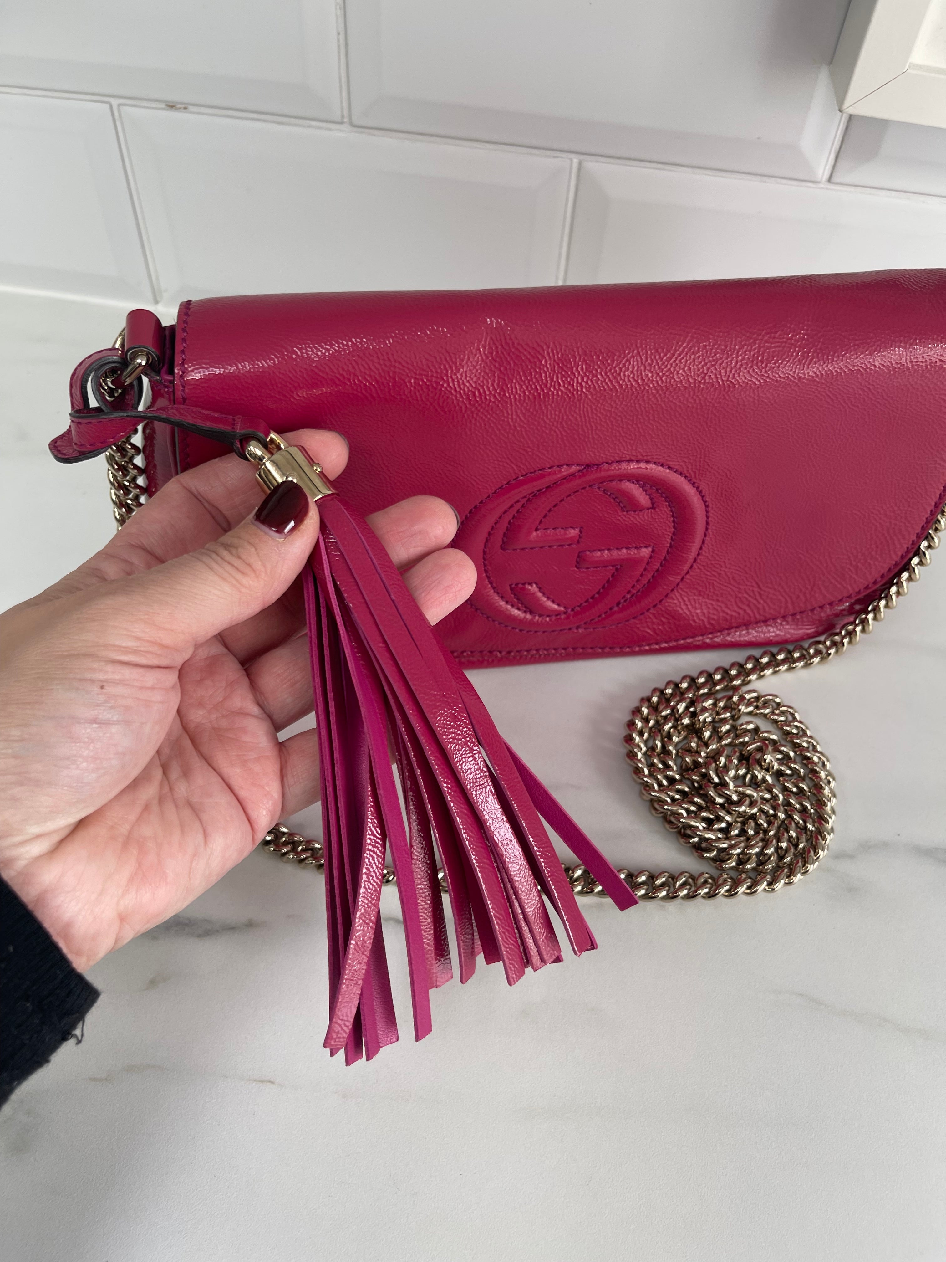 Gucci soho disco online bag pink