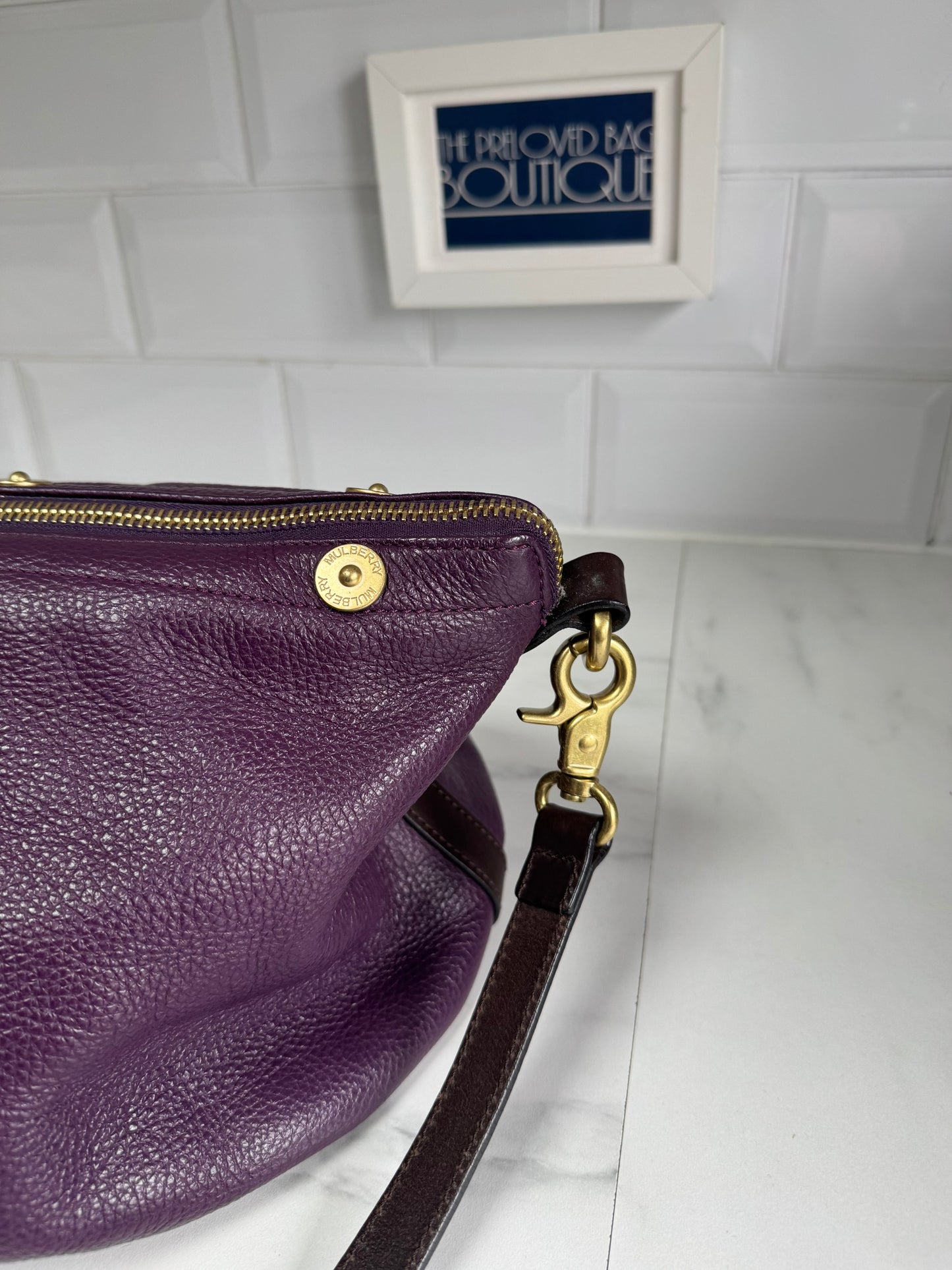 Mulberry Mitzy Tote - Eggplant