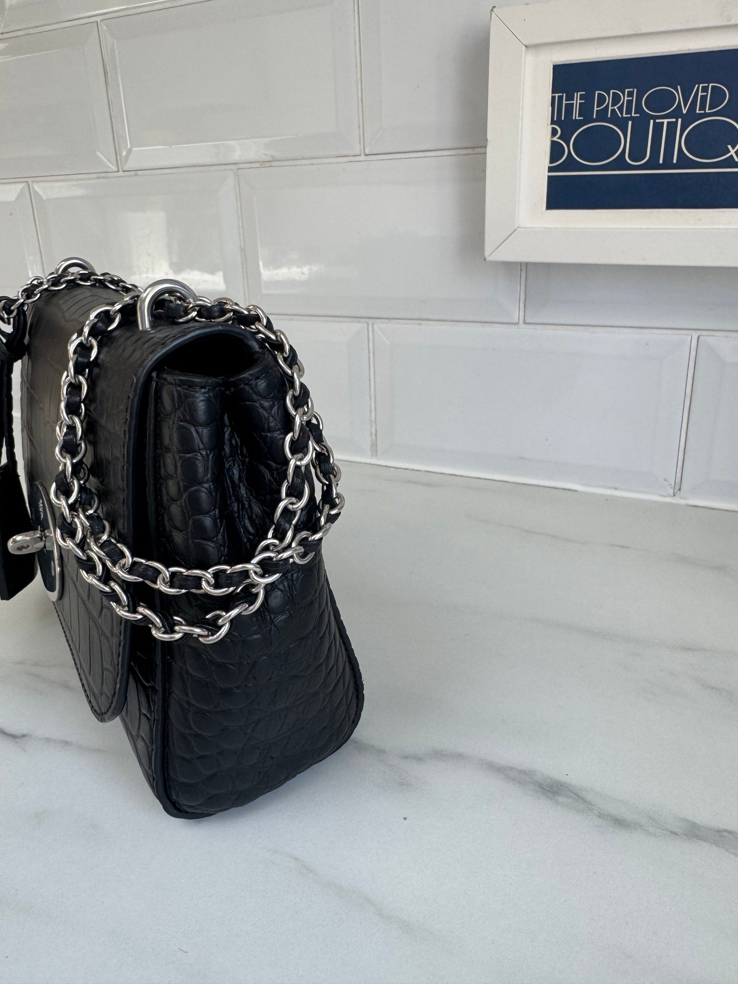Mulberry Regular Lily -Black Croc