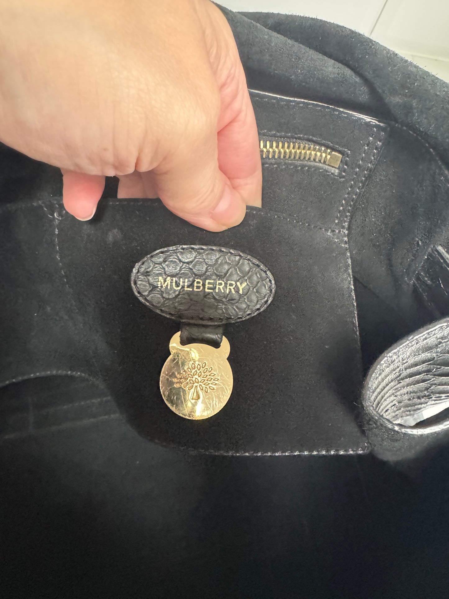 Mulberry Silky Snake Bayswater - Black