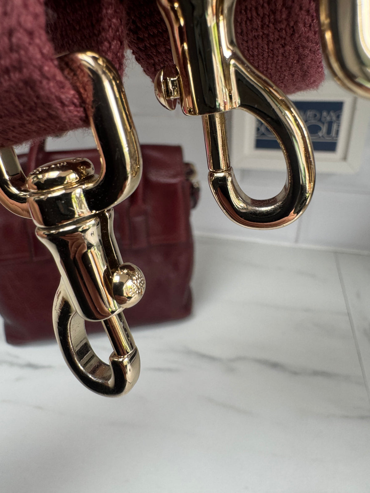 Mulberry “Limited Edition” Mini Cara Delevigne Backpack - Oxblood NVT
