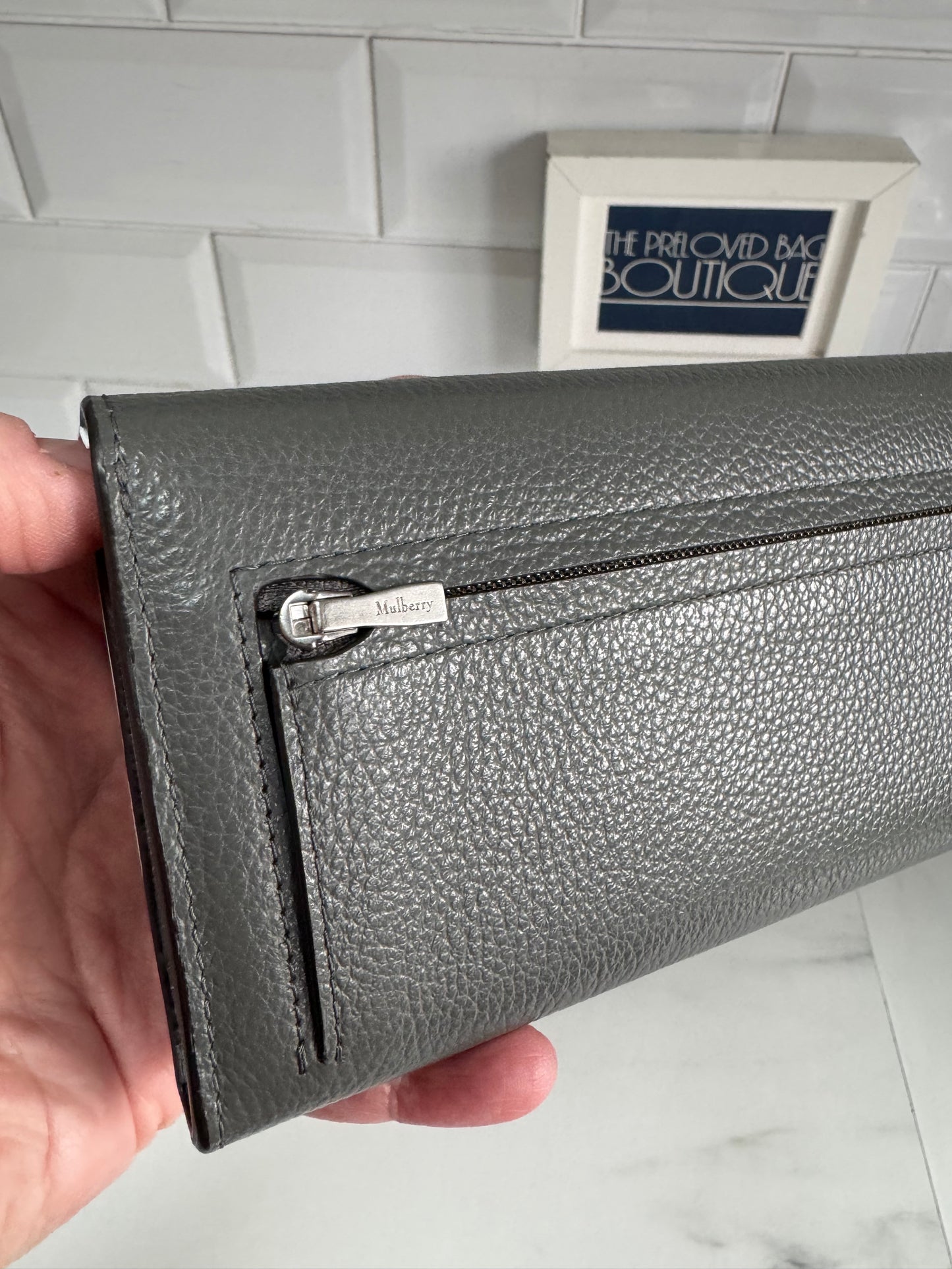 Mulberry Continental Wallet - Charcoal Grey