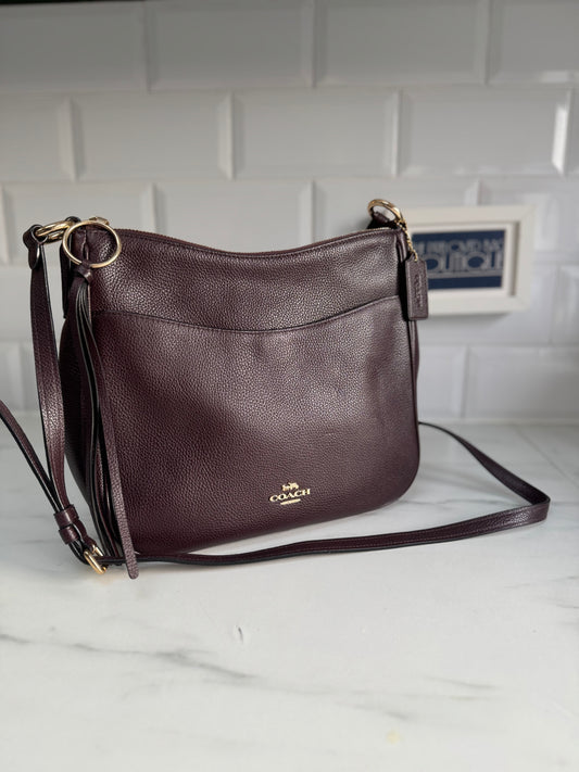 Coach Chaise Crossbody Bag - Burgundy