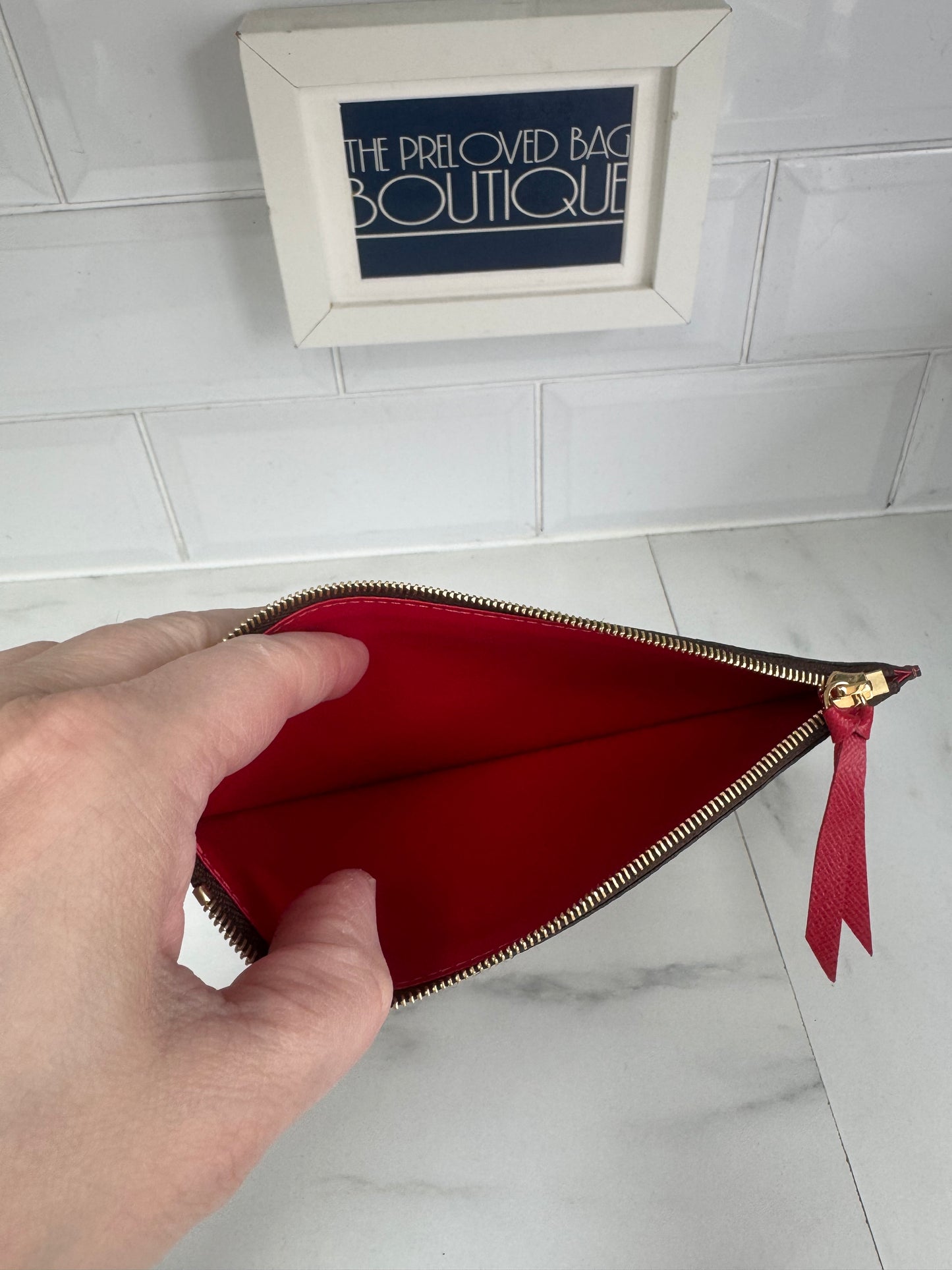 Louis Vuitton Felice Zip top Pouch - Damier Ebene