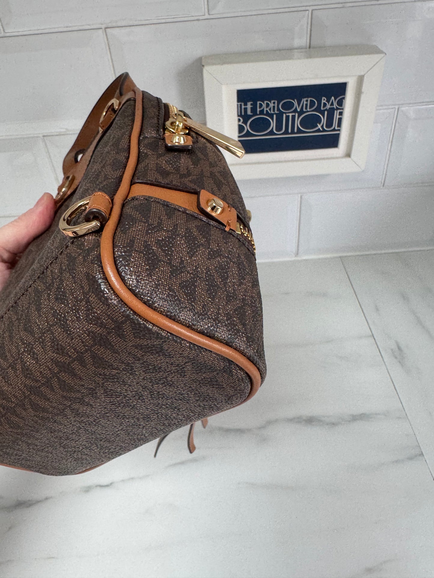 Michael Kors Rhea Mini Backpack - Brown